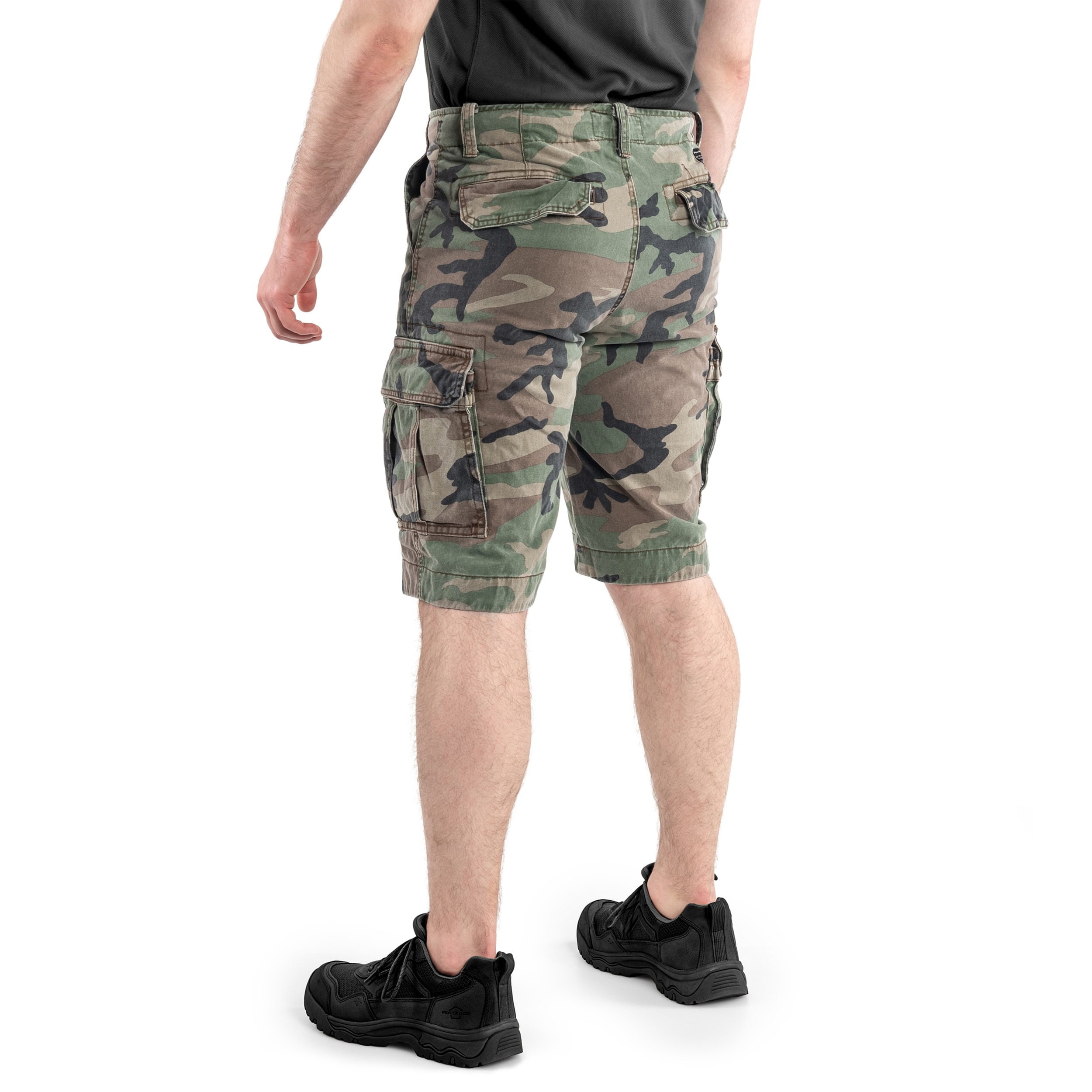 Szorty Mil-Tec Vintage Prewash - Woodland