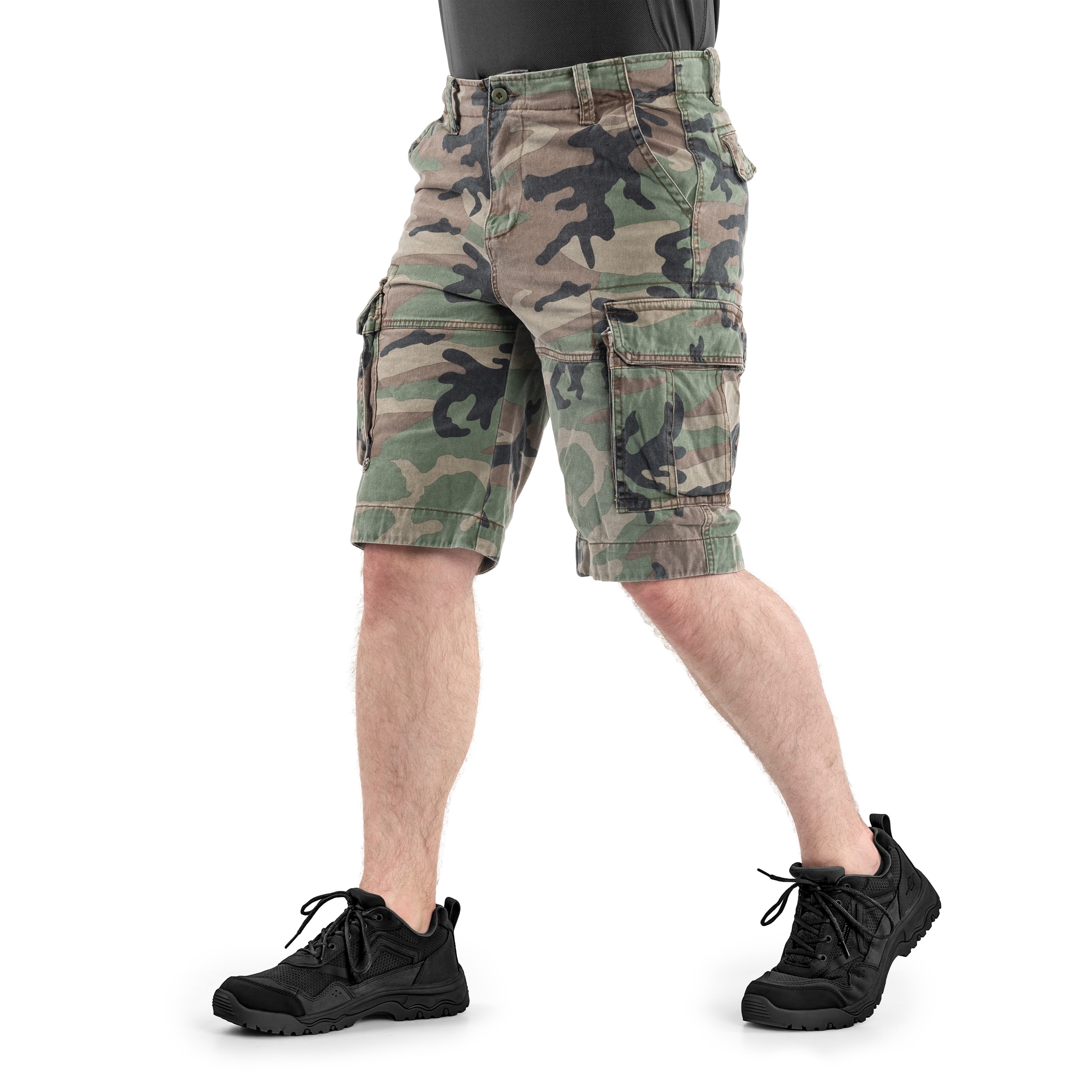 Шорти Mil-Tec Vintage Prewash - Woodland