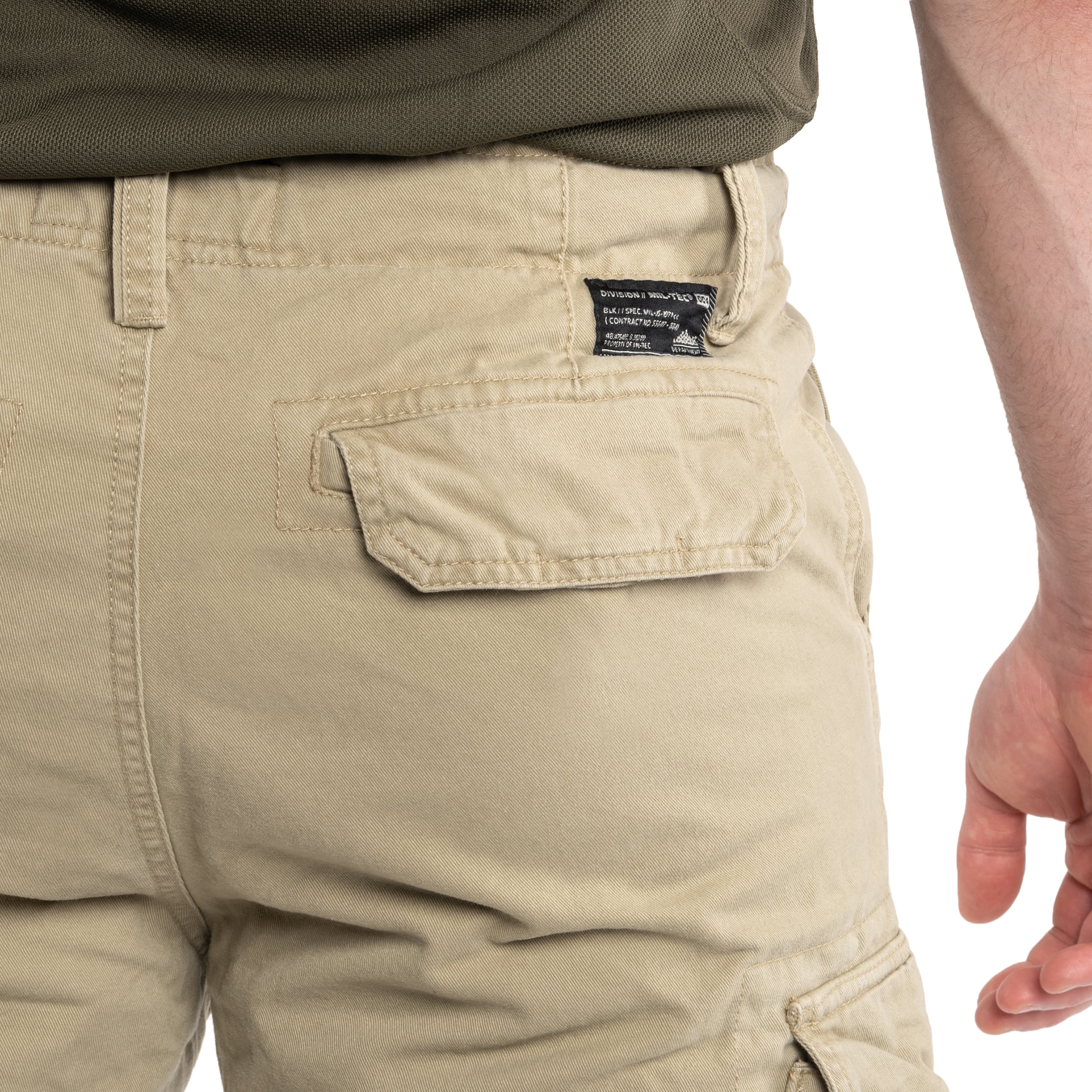 Szorty Mil-Tec Vintage Prewash - Khaki