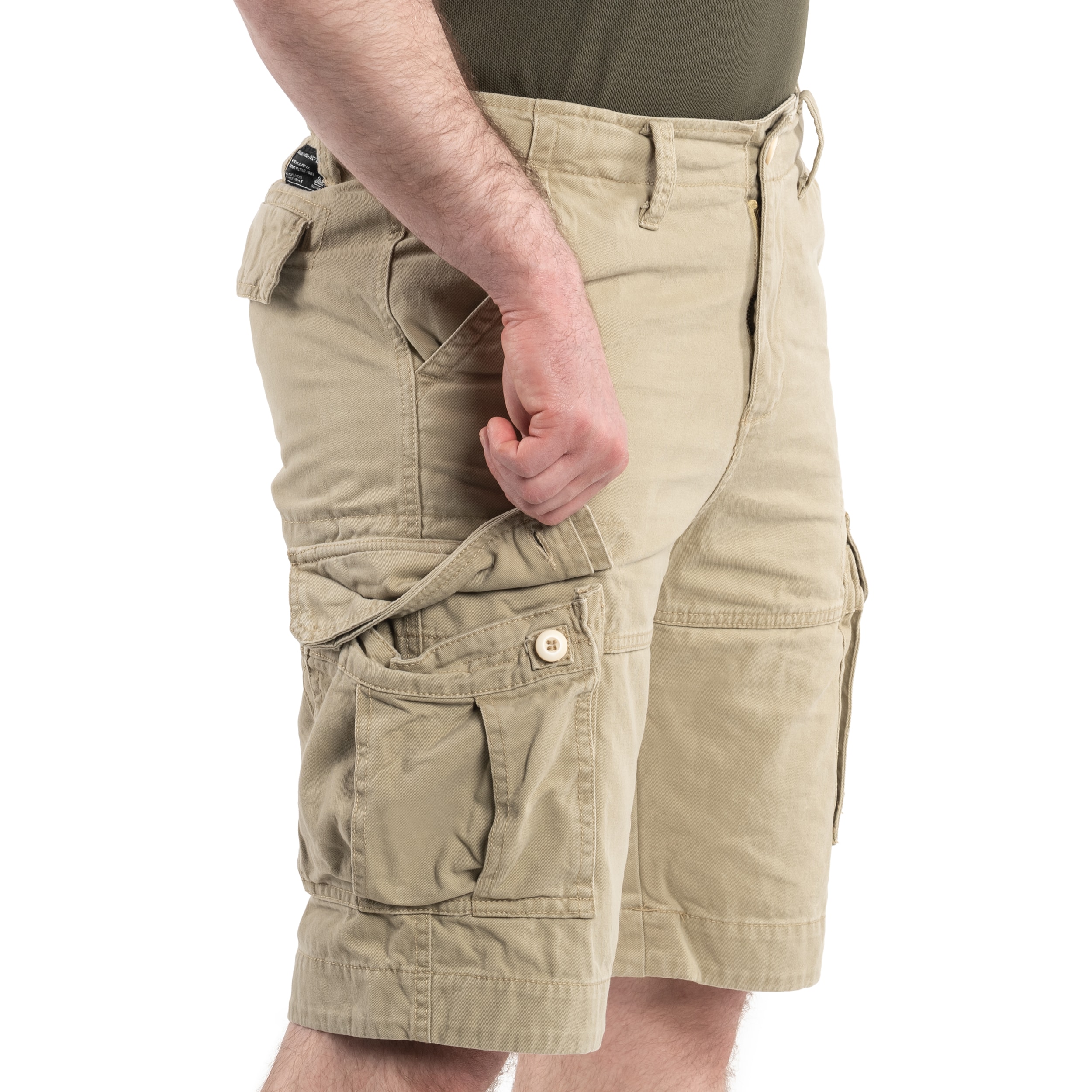 Szorty Mil-Tec Vintage Prewash - Khaki