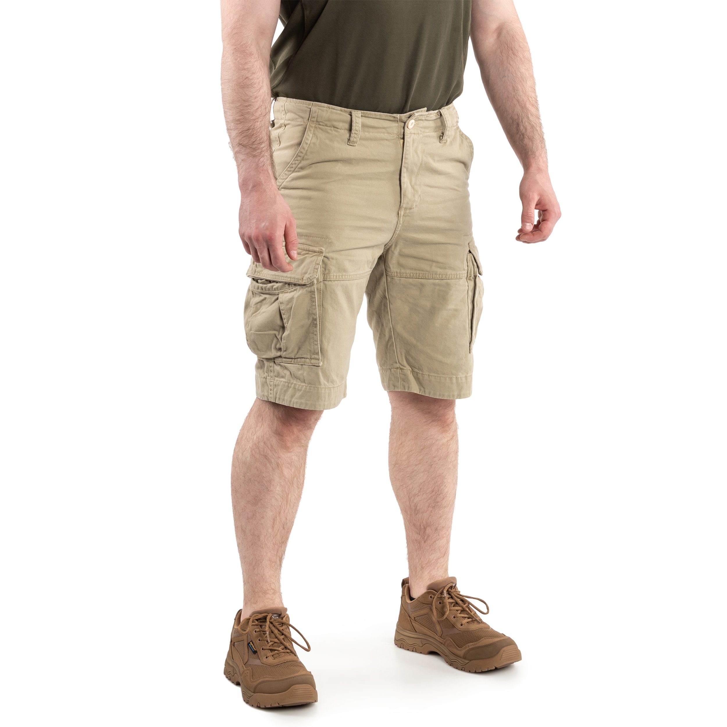 Szorty Mil-Tec Vintage Prewash - Khaki