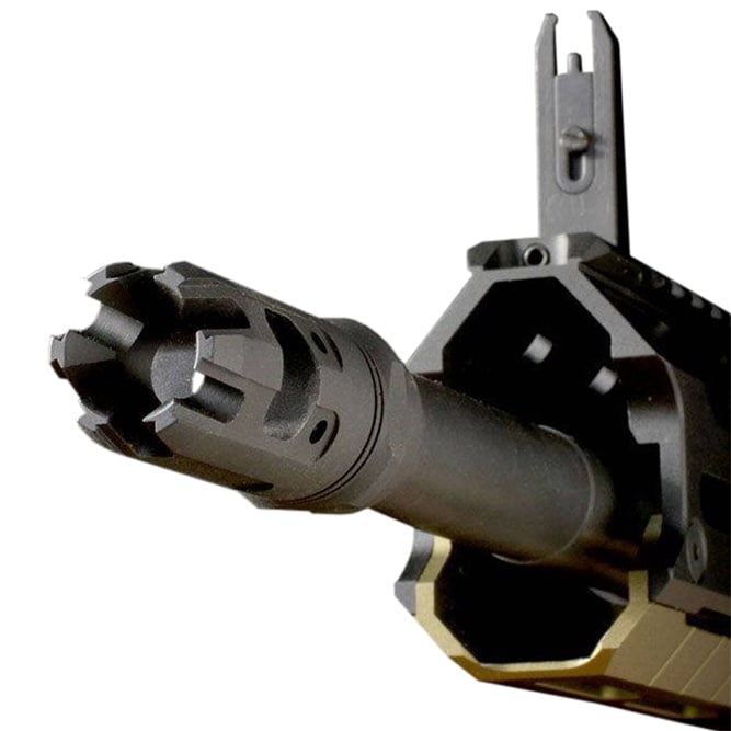 Kompensator Strike Industries Mini King Comp do karabinków kalibru 9 mm - Black