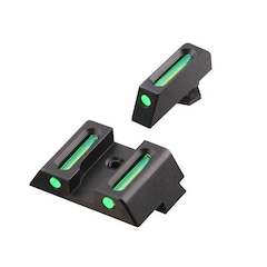 Muszka i szczerbinka światłowodowa GunPany do Glock - Wersja długa Zielona SCIS-05