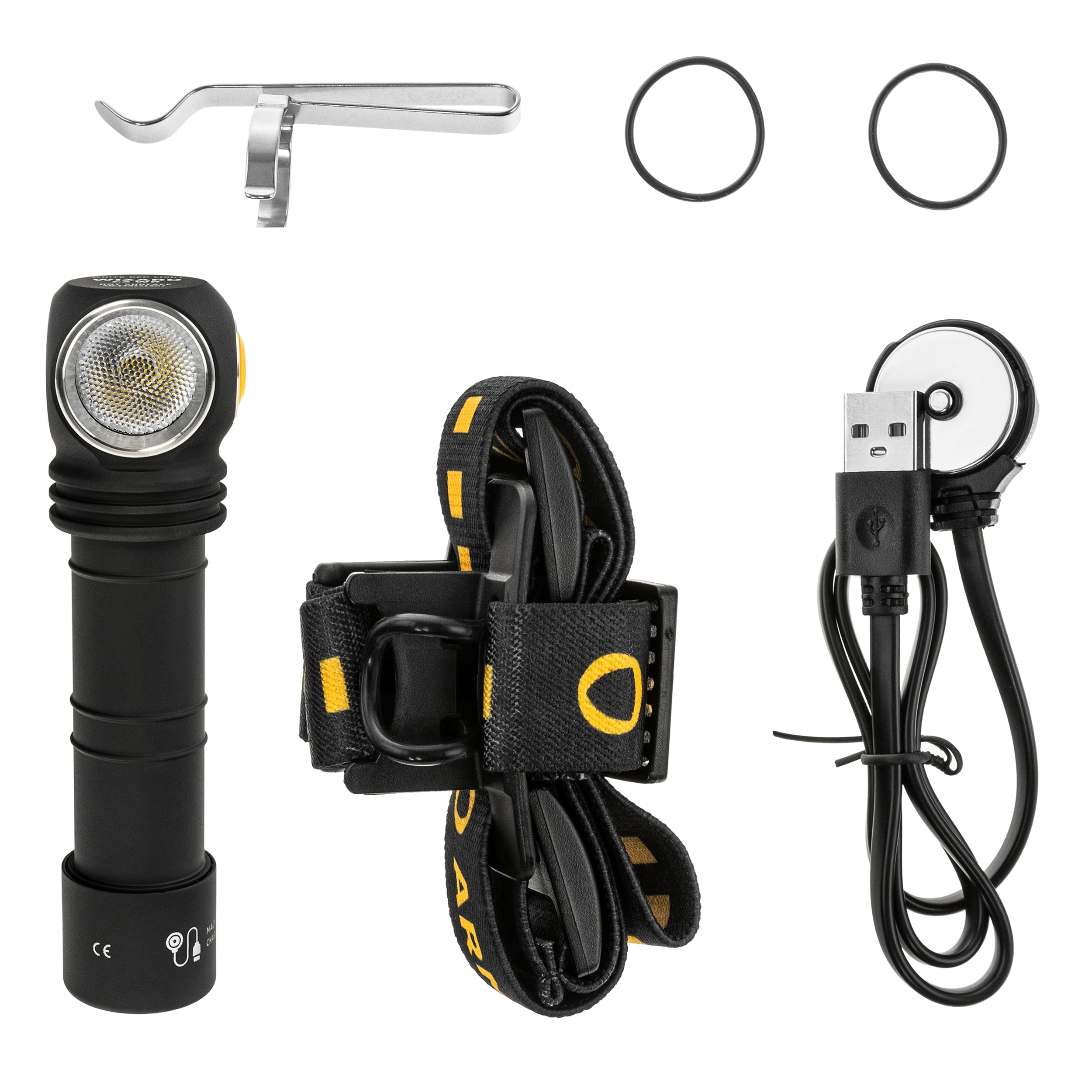 Налобний і кутовий ліхтарик Armytek Wizard C2 WR Magnet USB White - 1100 люменів