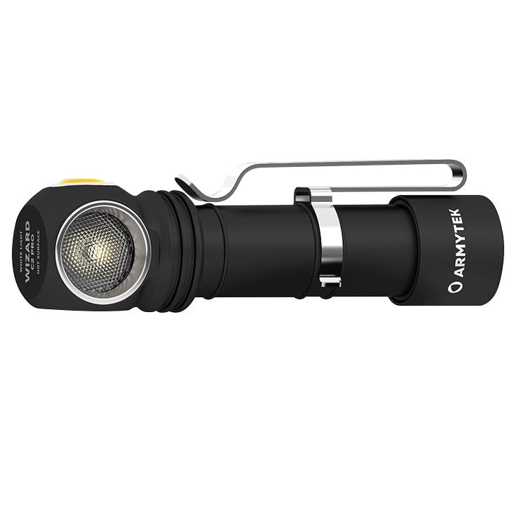Latarka czołowa i kątowa Armytek Wizard C2 Pro Magnet USB Warm 3w1 - 2330 lumenów