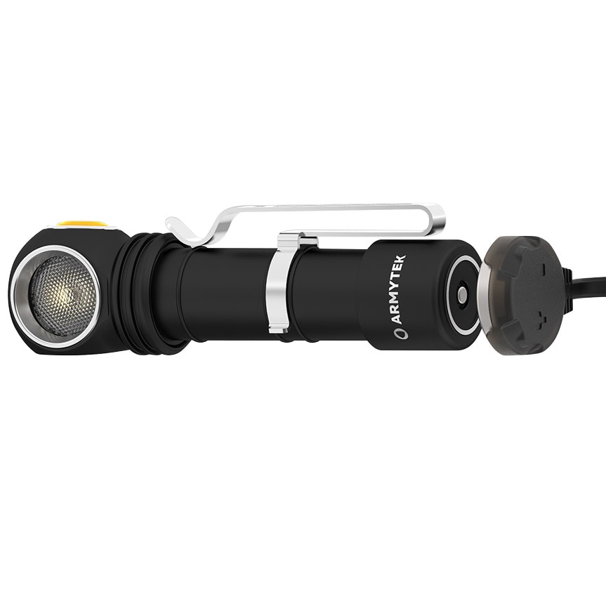 Latarka czołowa i kątowa Armytek Wizard C2 Pro Magnet USB Warm 3w1 - 2330 lumenów