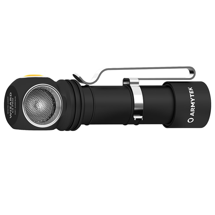 Latarka czołowa i kątowa Armytek Wizard C2 Pro Magnet USB White 3w1 - 2500 lumenów