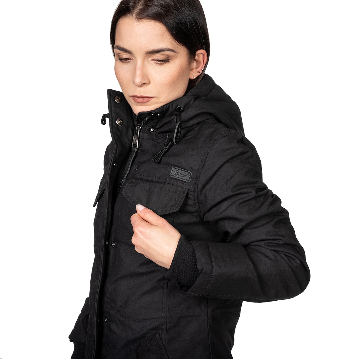 Brandit Women's Marsh Lake Parka Jacket - Black