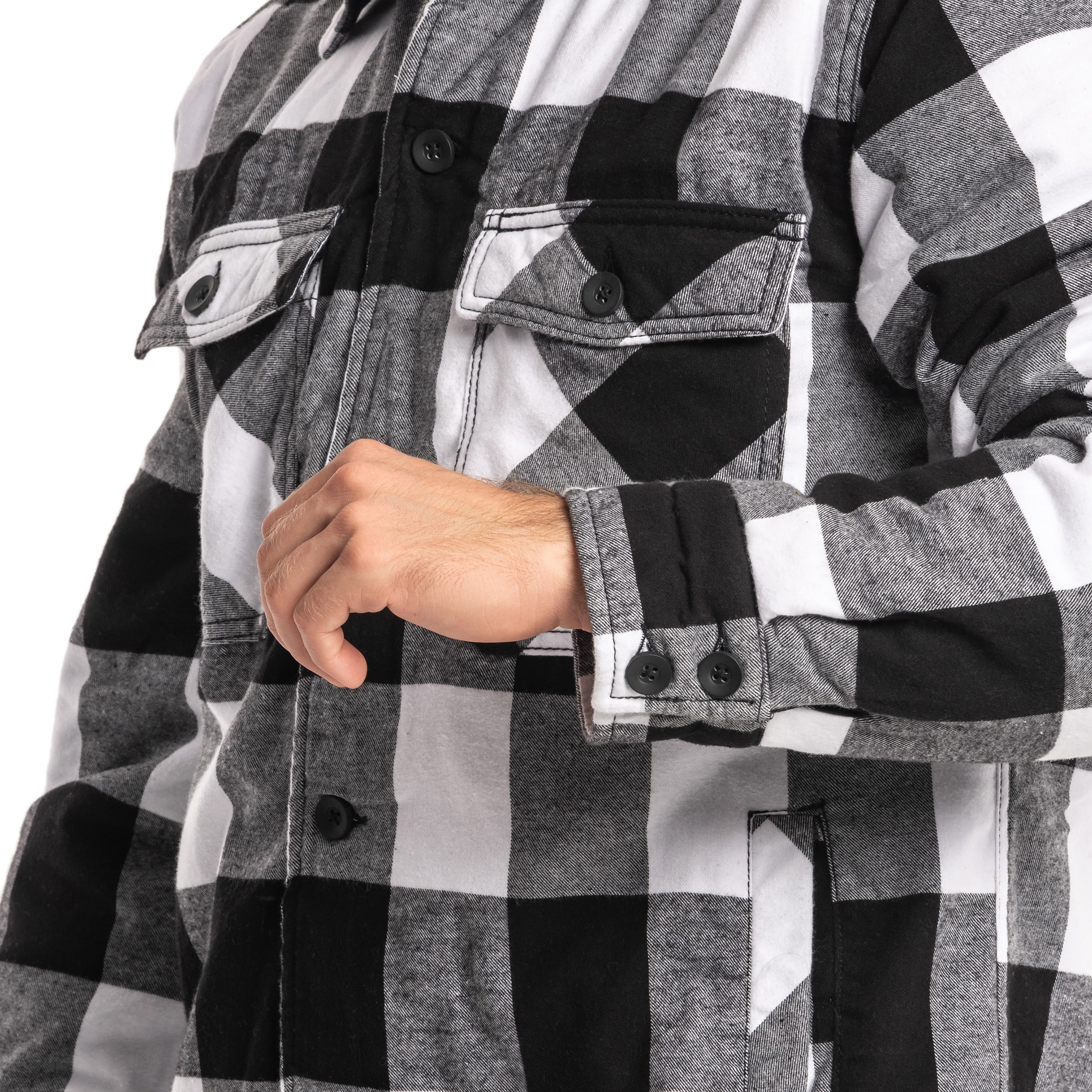 Kurtka Brandit Lumber Jacket - White/Black