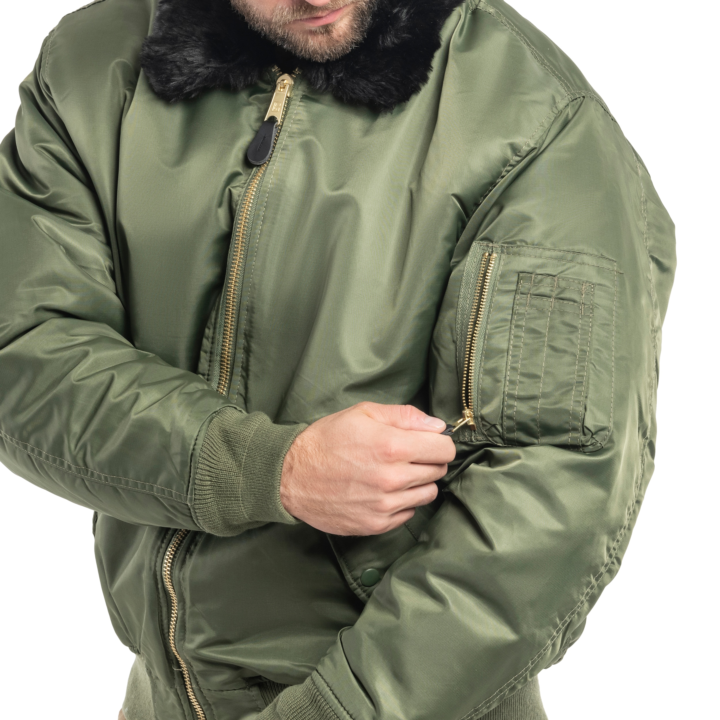 Kurtka Brandit MA2 Fur Collar - Olive