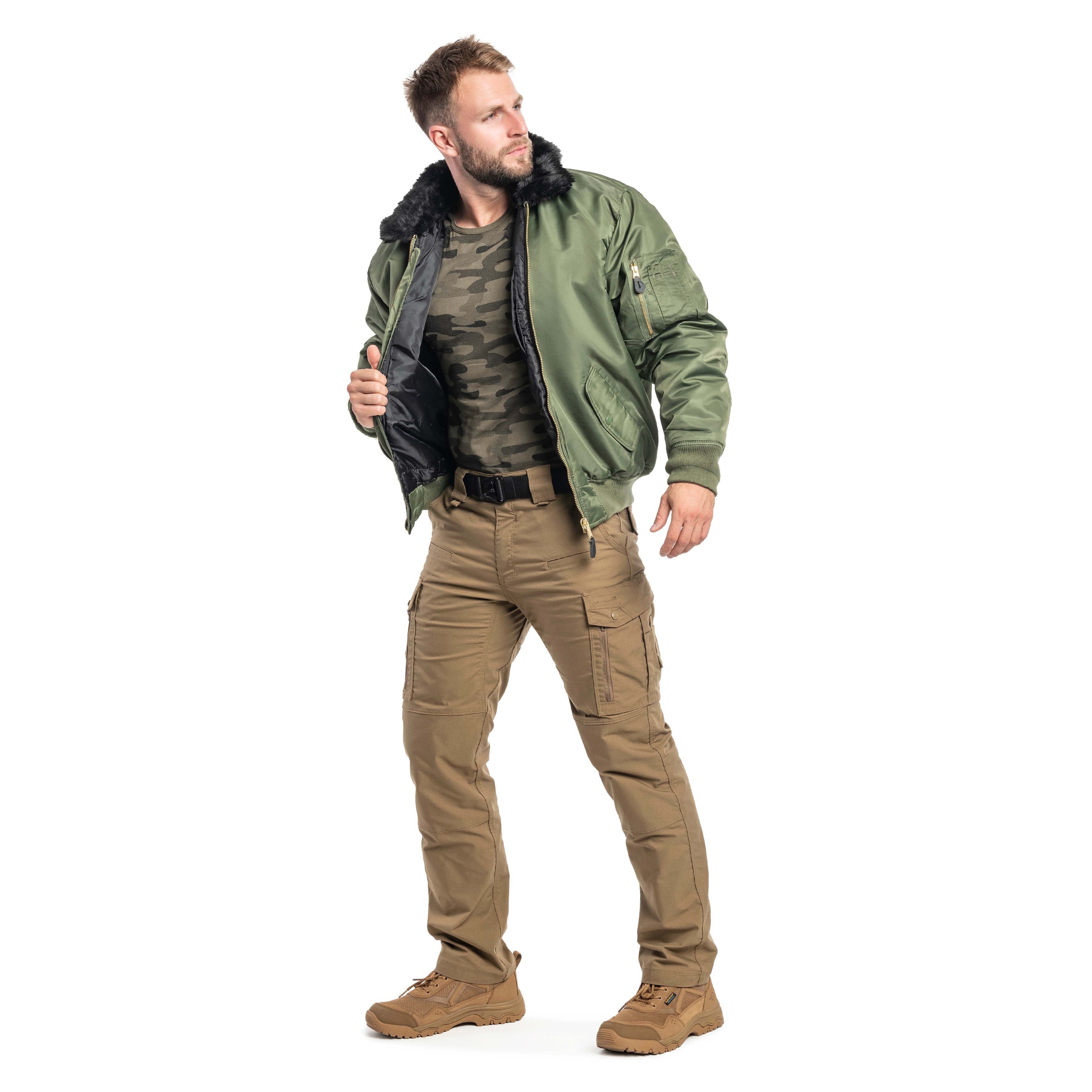 Kurtka Brandit MA2 Fur Collar - Olive