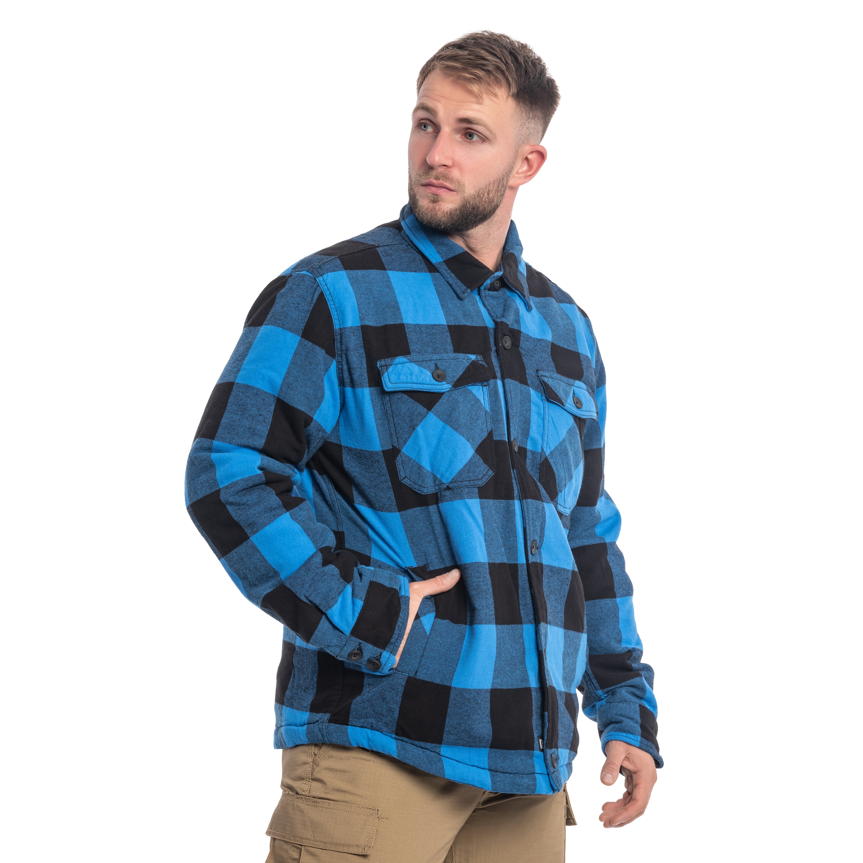 Kurtka Brandit Lumber Jacket - Black/Blue
