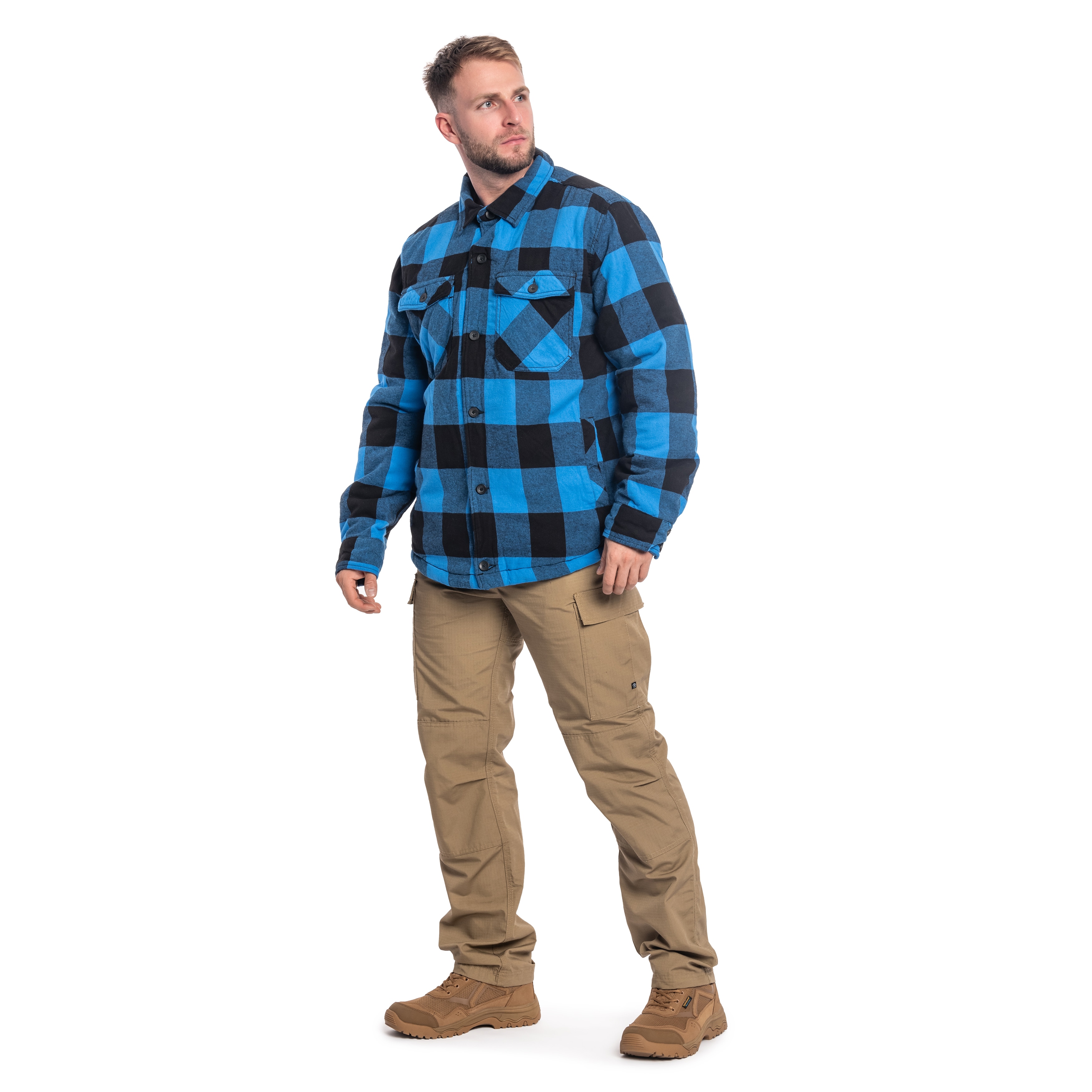 Kurtka Brandit Lumber Jacket - Black/Blue