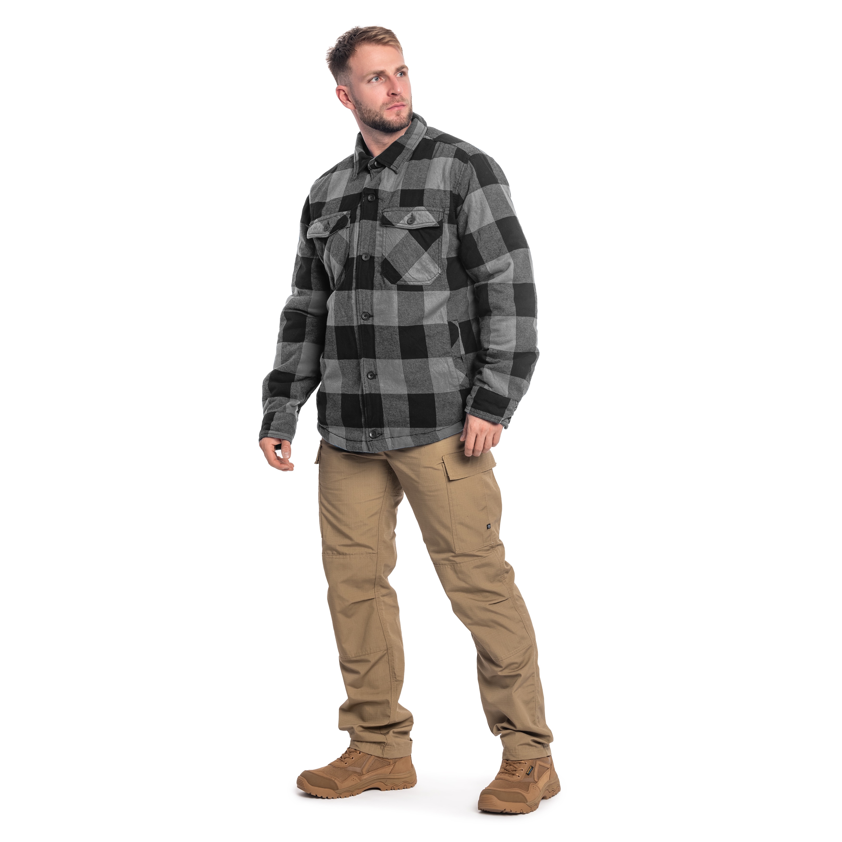 Kurtka Brandit Lumber Jacket - Black/Charcoal
