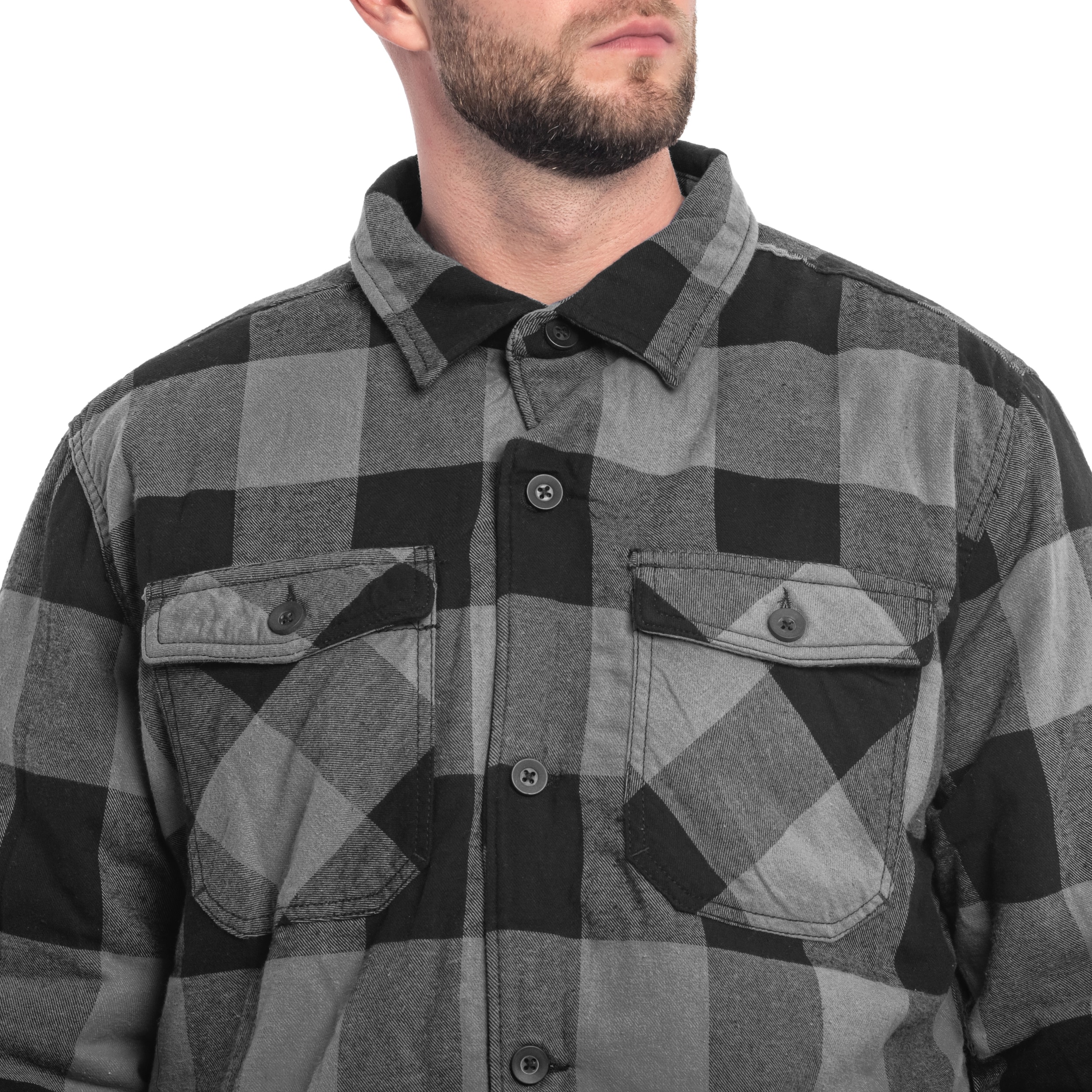 Kurtka Brandit Lumber Jacket - Black/Charcoal