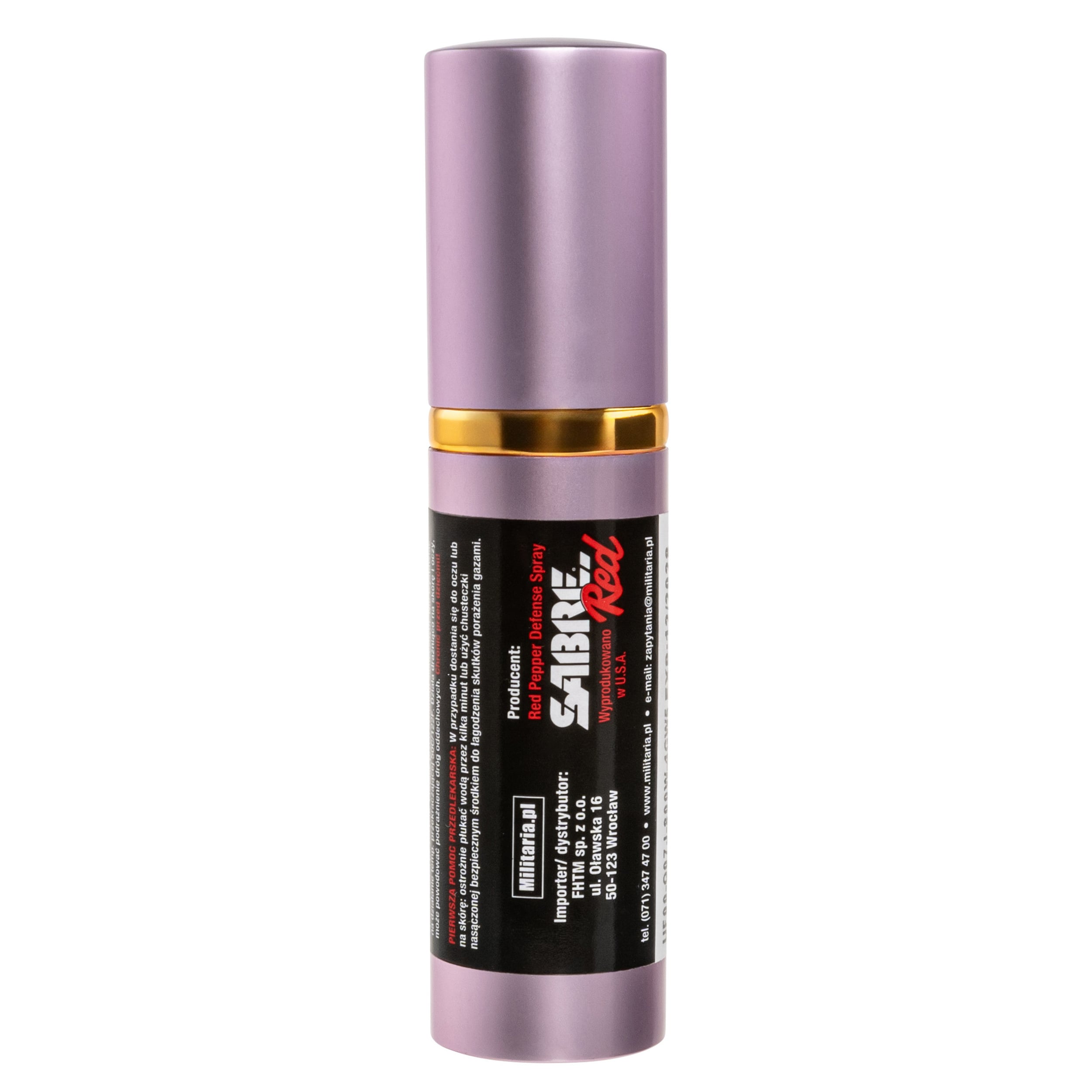 Gaz pieprzowy Sabre Red o wyglądzie szminki - strumień 23 ml