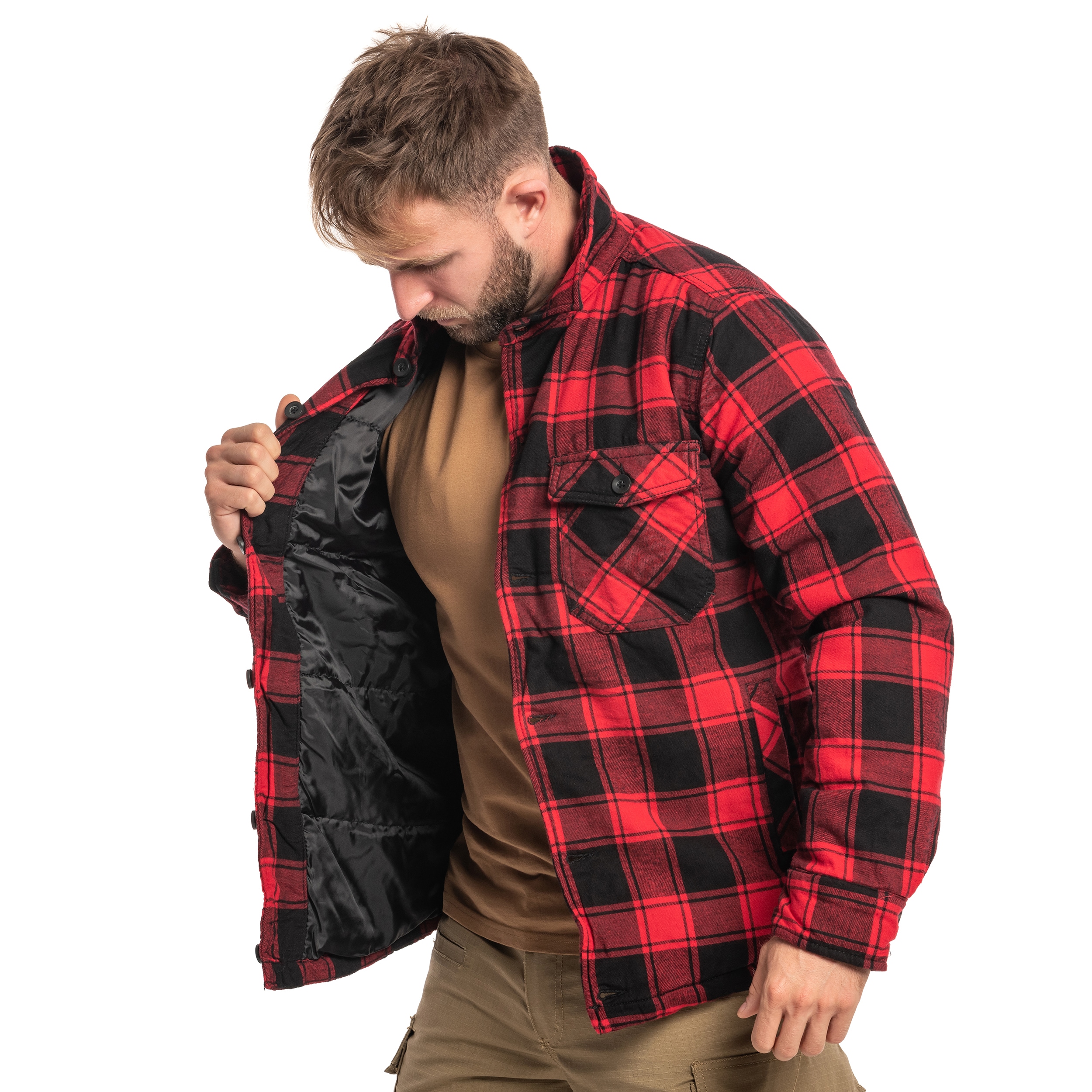 Куртка Brandit Lumber Jacket - Red/Black