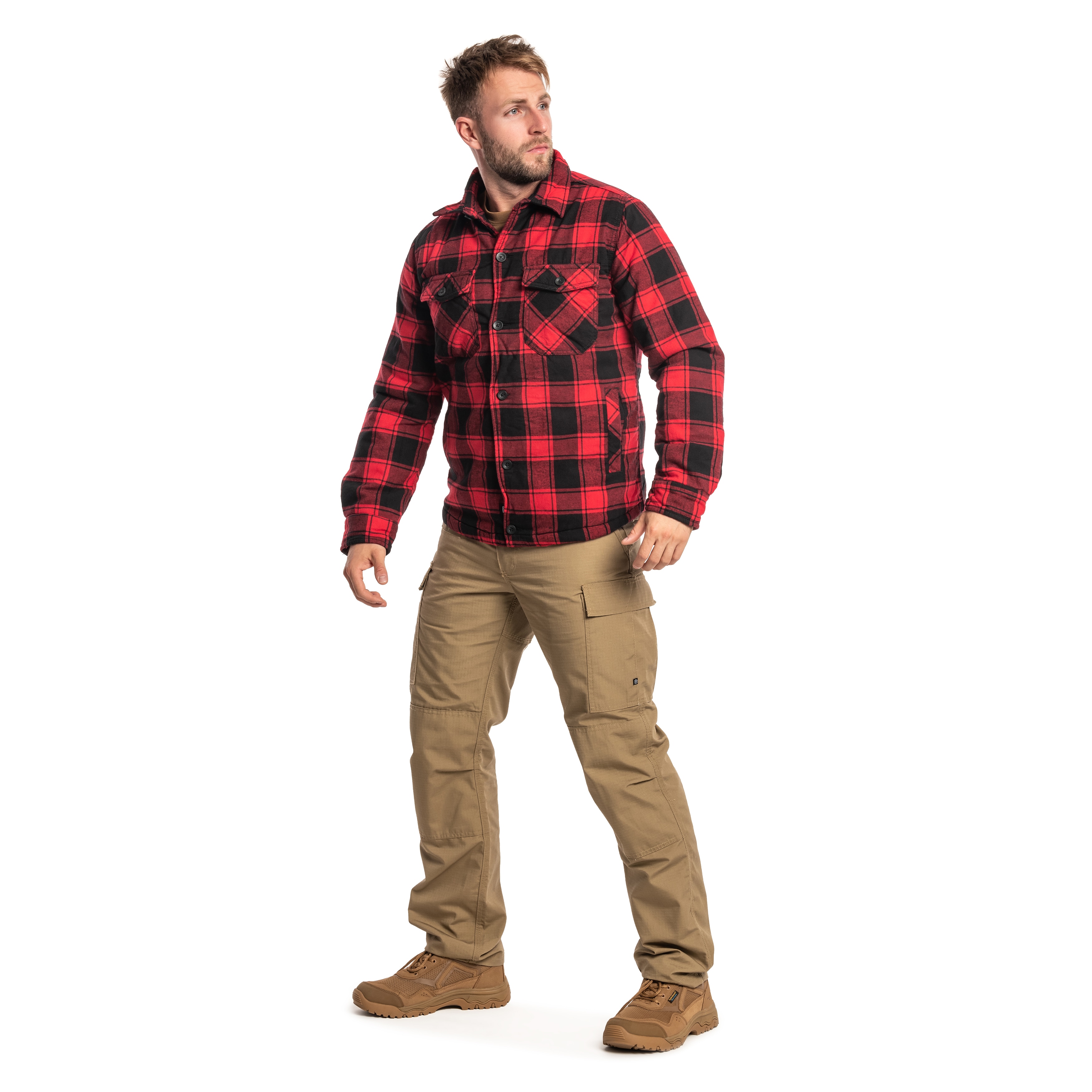 Куртка Brandit Lumber Jacket - Red/Black