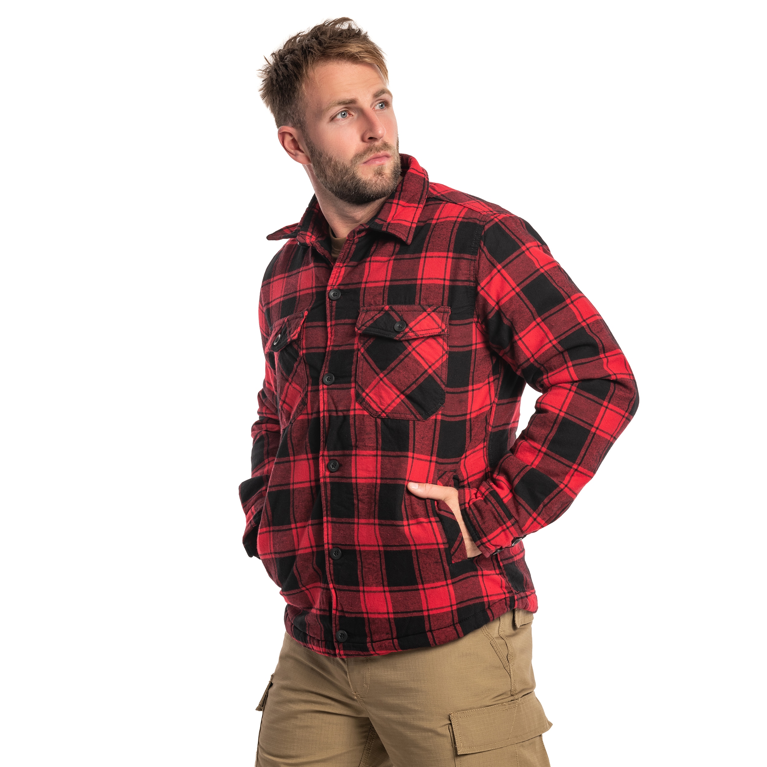 Куртка Brandit Lumber Jacket - Red/Black
