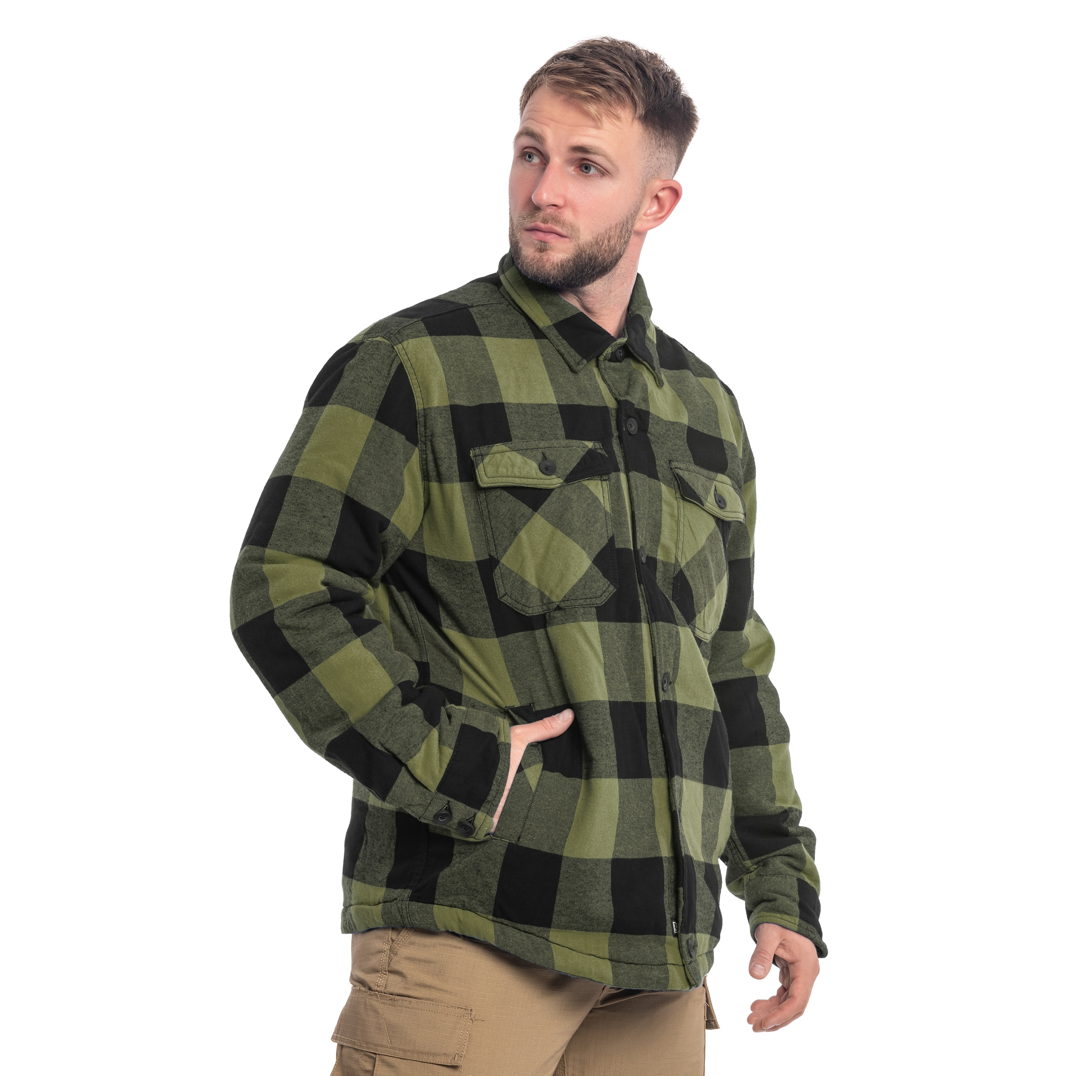 Kurtka Brandit Lumber Jacket - Black/Olive