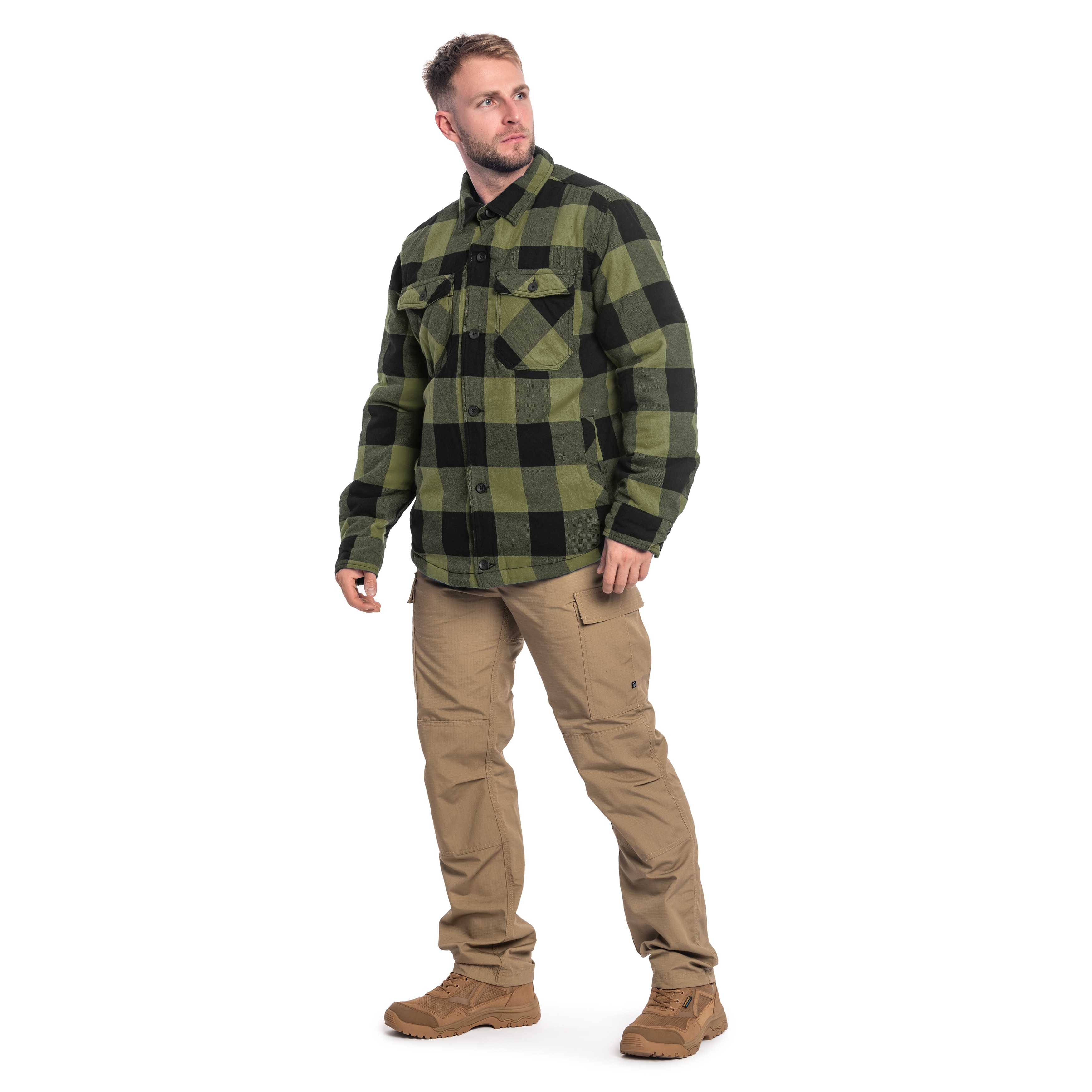 Kurtka Brandit Lumber Jacket - Black/Olive