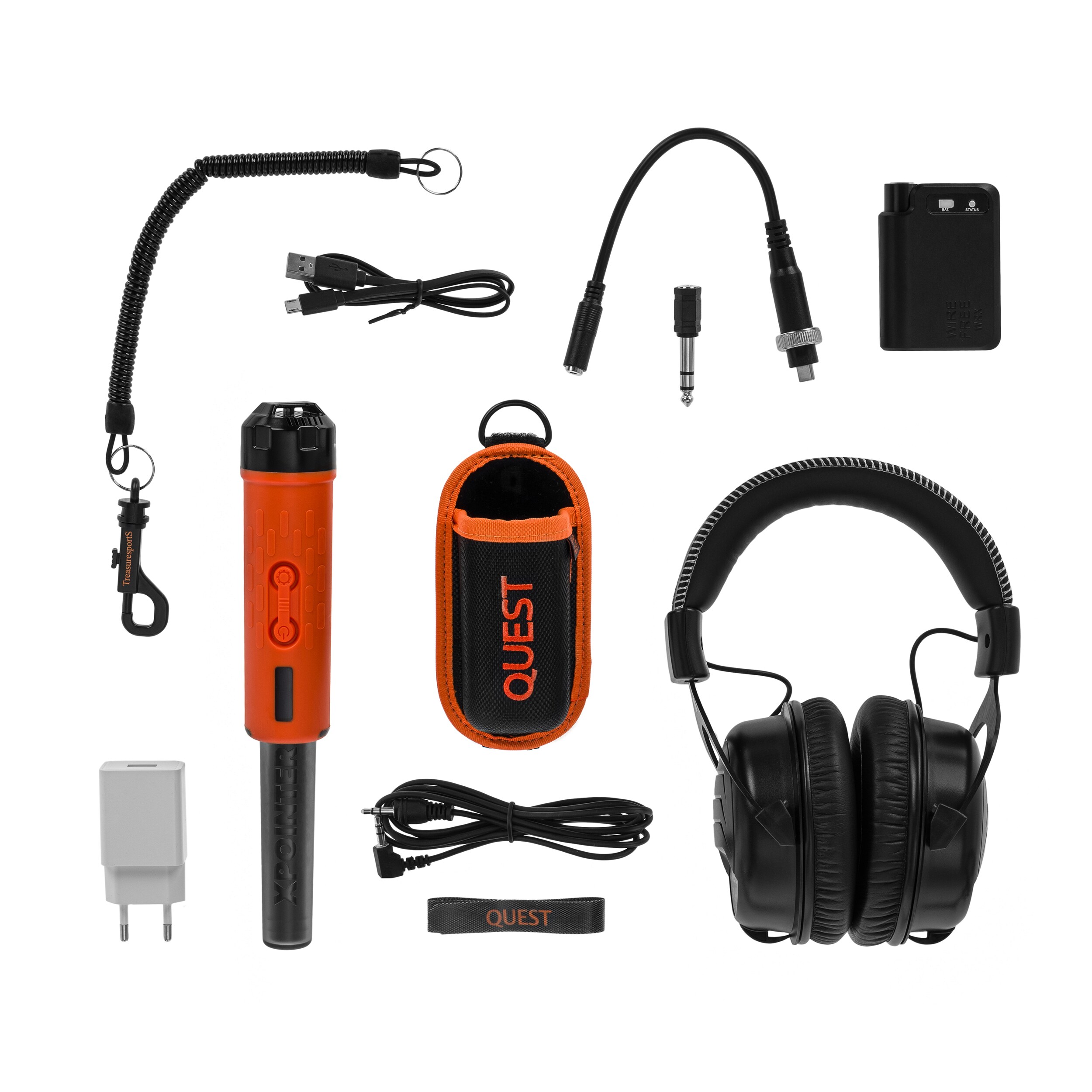 Quest V80 Metal Detector + Quest Xpointer Max Magic Holster
