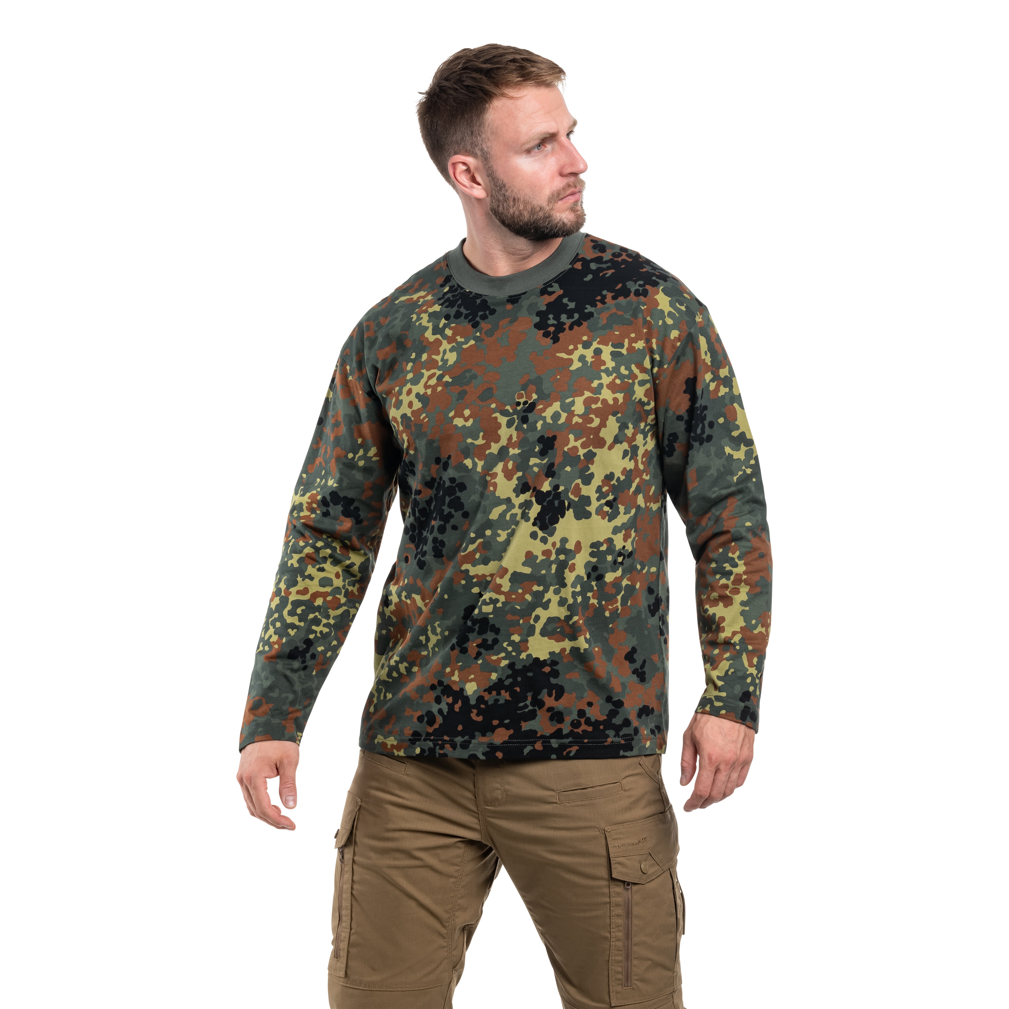 Koszulka MFH Longsleeve - Flecktarn