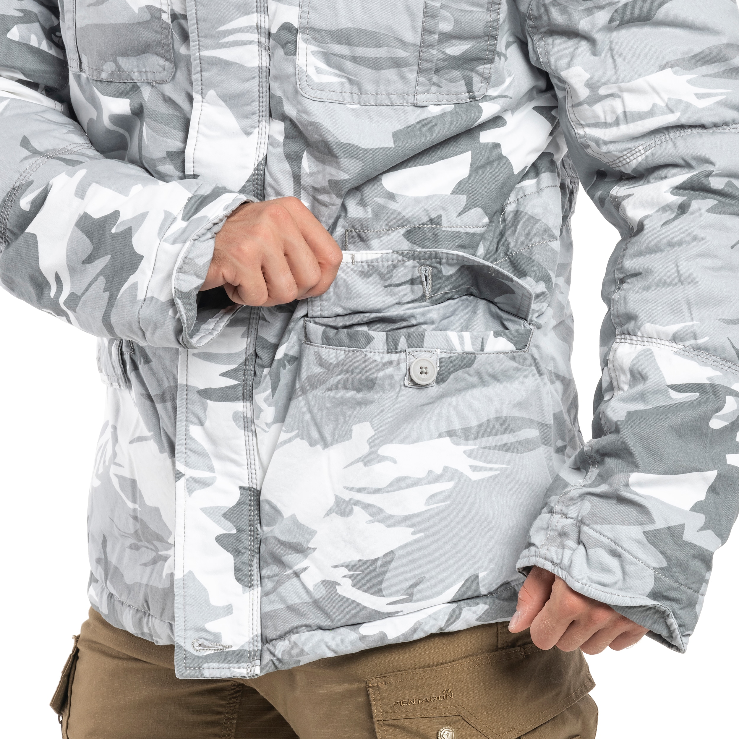 Kurtka Brandit Britannia Winter - Blizzard Camo