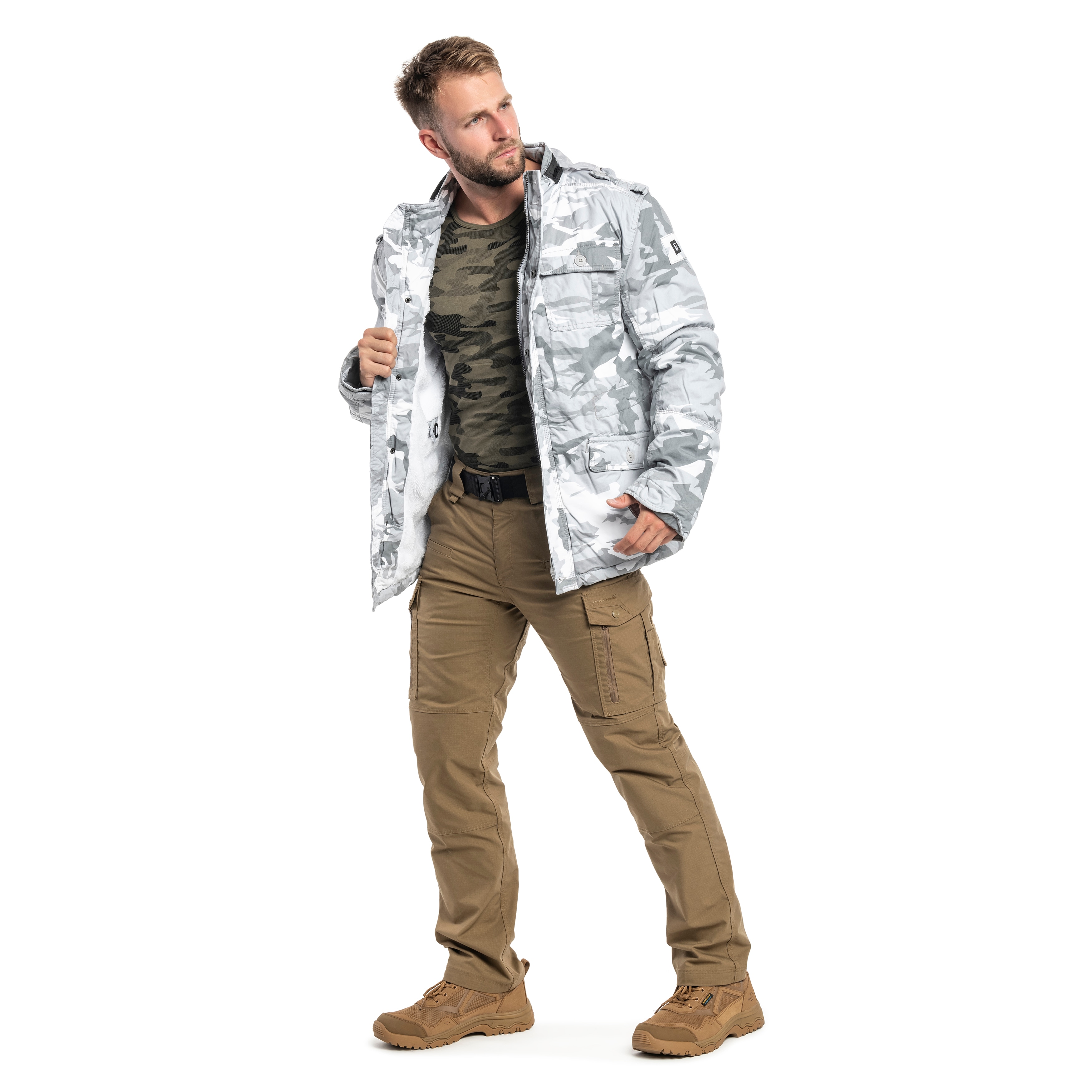 Kurtka Brandit Britannia Winter - Blizzard Camo