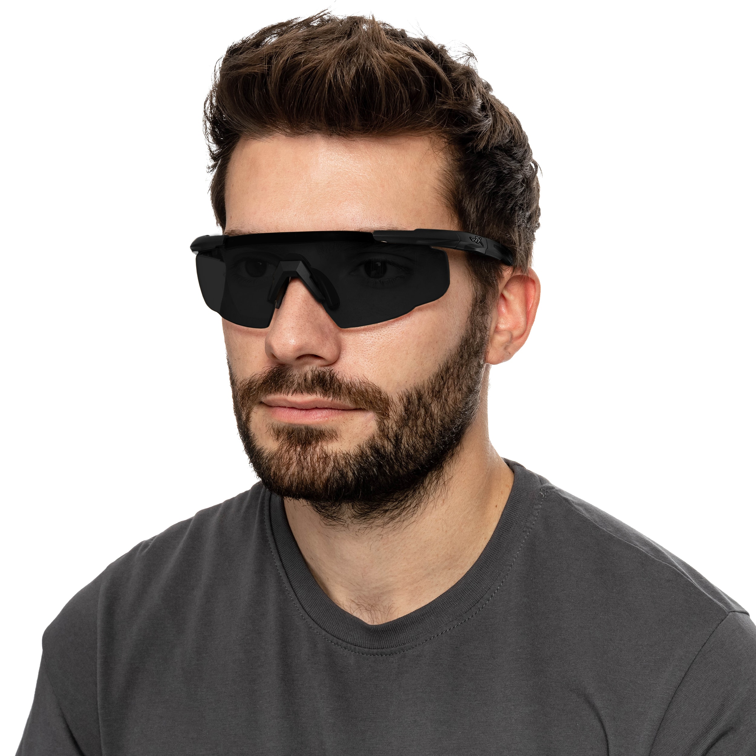 Тактичні окуляри Wiley X Saber Advanced Set 3in1 - Smoke/Rust/Vermillion/Matte Black