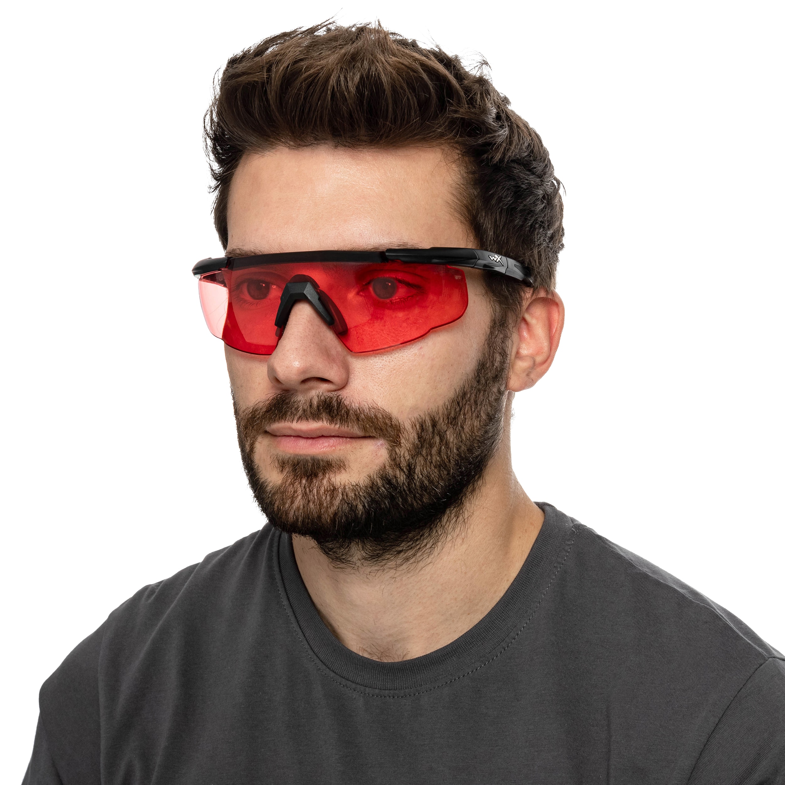 Тактичні окуляри Wiley X Saber Advanced Set 3in1 - Smoke/Rust/Vermillion/Matte Black