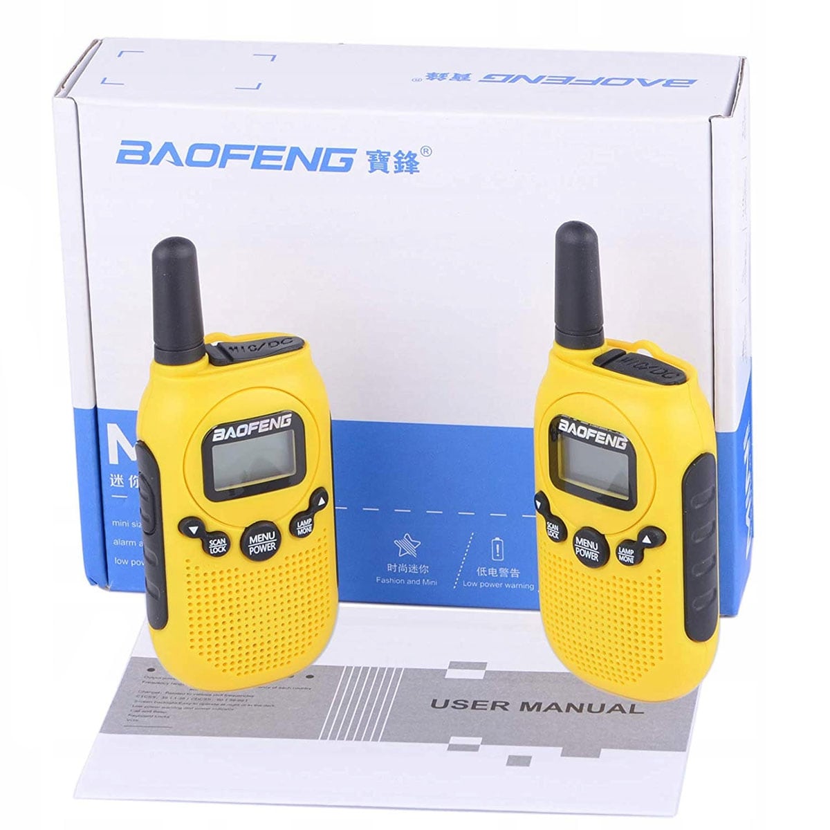 Radiotelefon Baofeng BF-T6 PMR Panda 2 szt. - Yellow