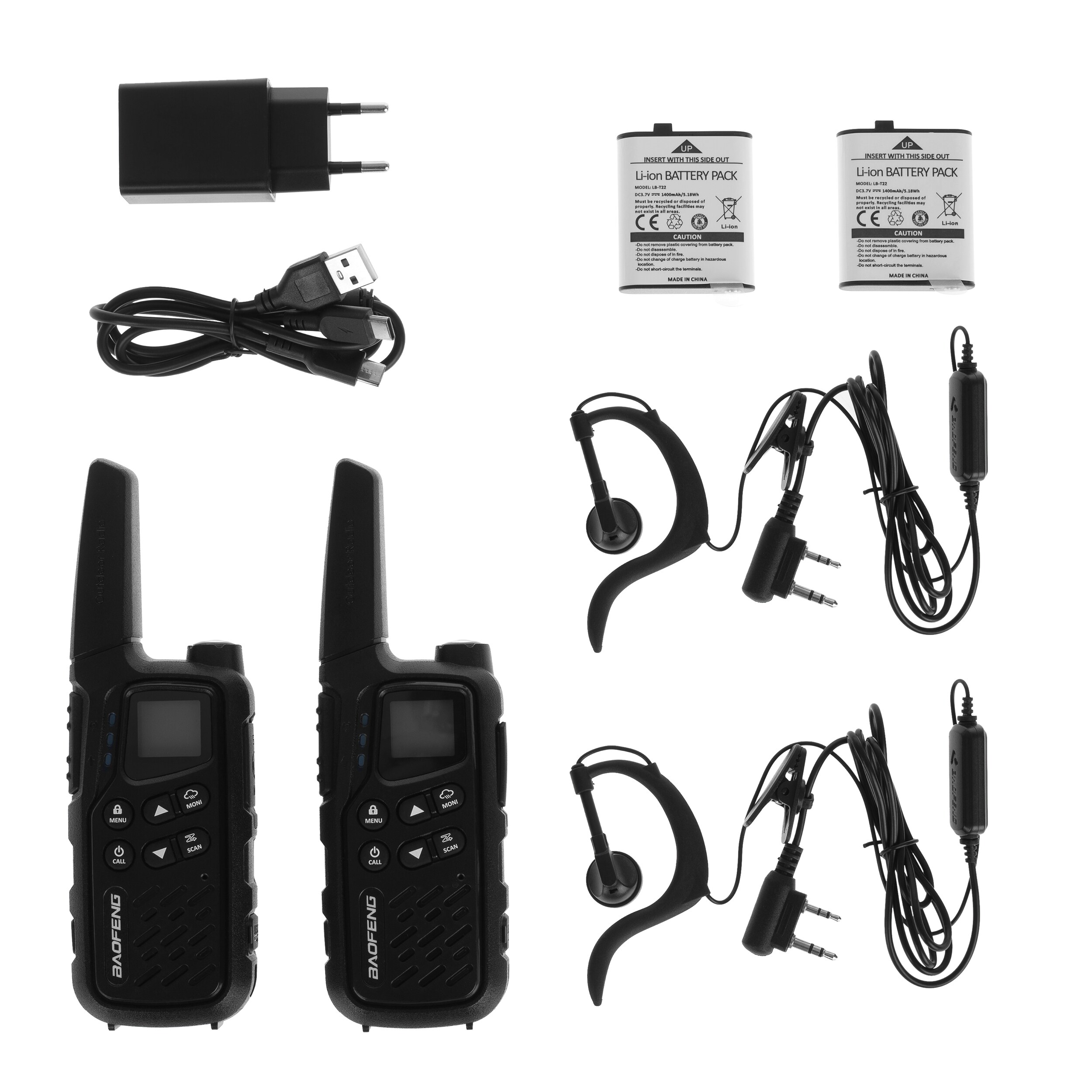 Radiotelefon Baofeng BF-25E PMR 2 szt. - Black