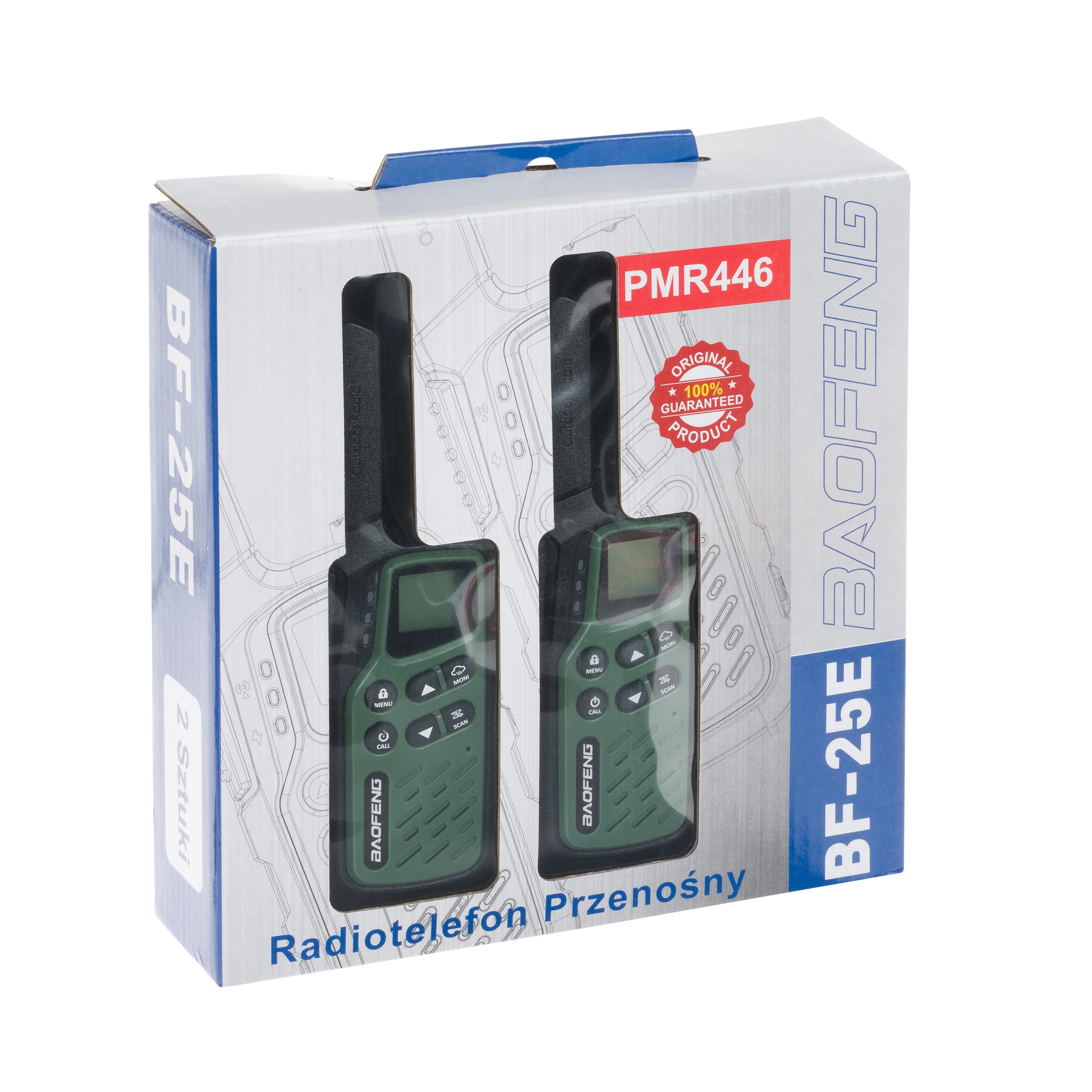 Радіостанція Baofeng BF-25E PMR 2 шт. - Green