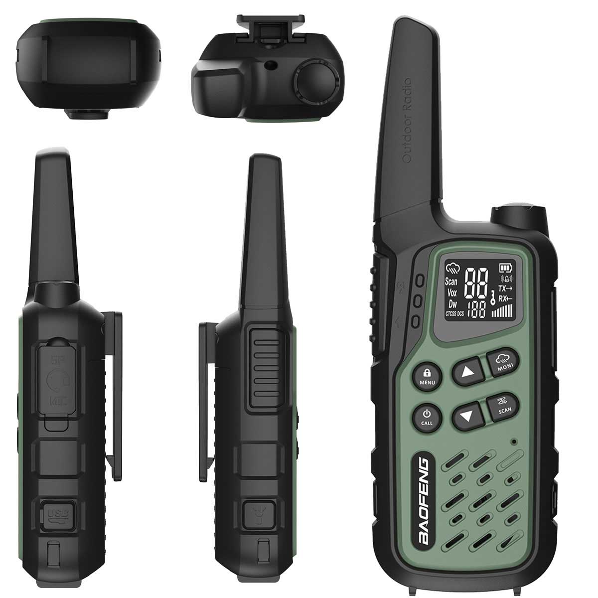 Радіостанція Baofeng BF-25E PMR 2 шт. - Green