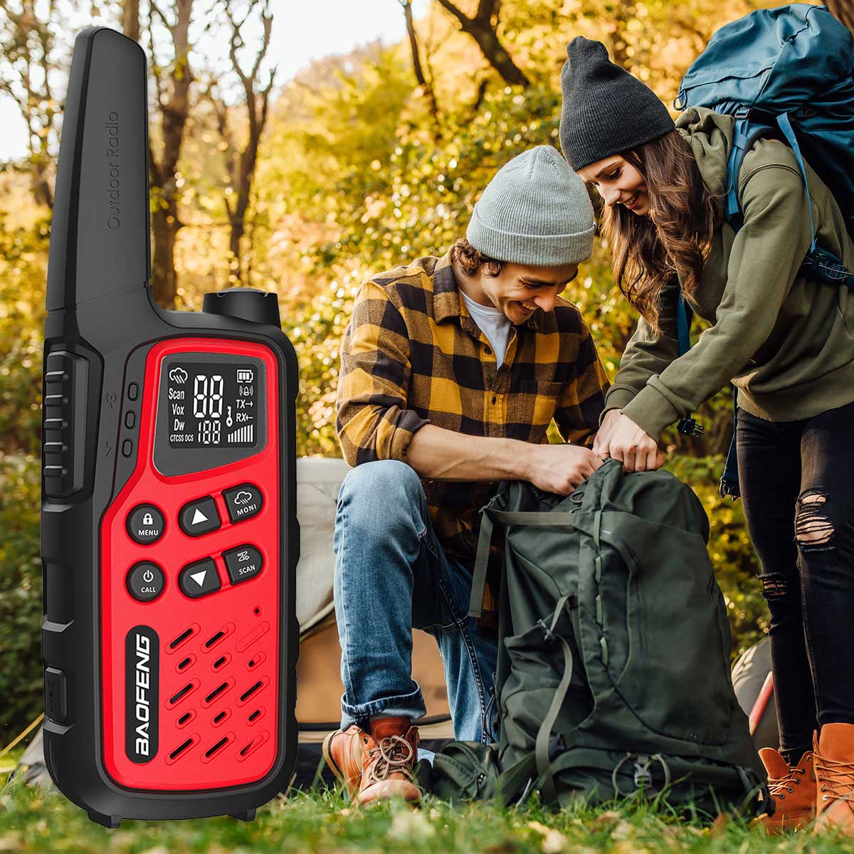 Baofeng BF-T25E PMR Radio-Telephone 2 pcs. - Red