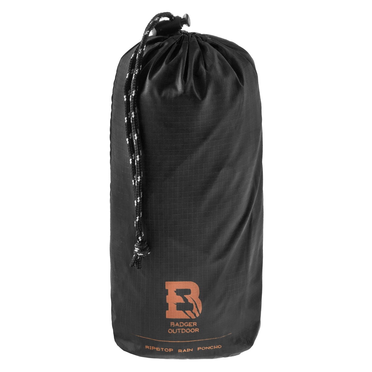 Ponczo Badger Outdoor Rain Poncho Ripstop - Black