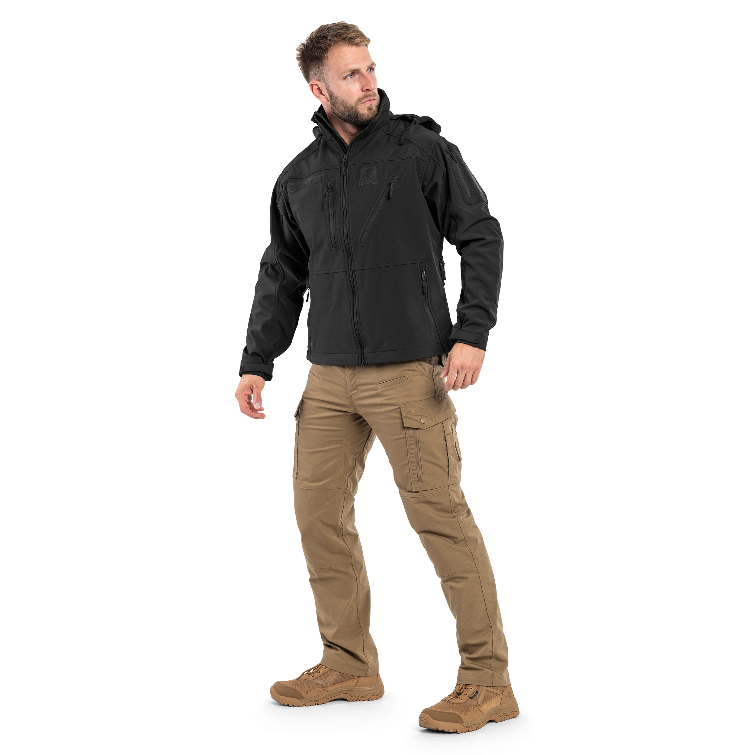 Kurtka Mil-Tec SCU 14 Softshell - Black