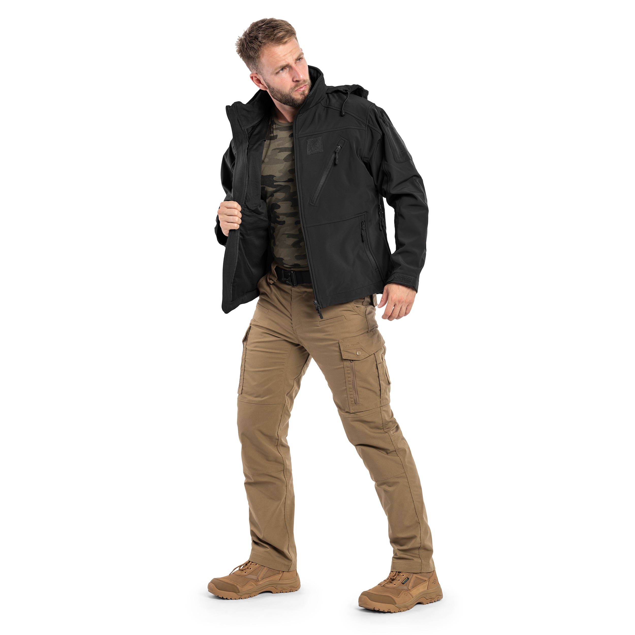 Kurtka Mil-Tec SCU 14 Softshell - Black