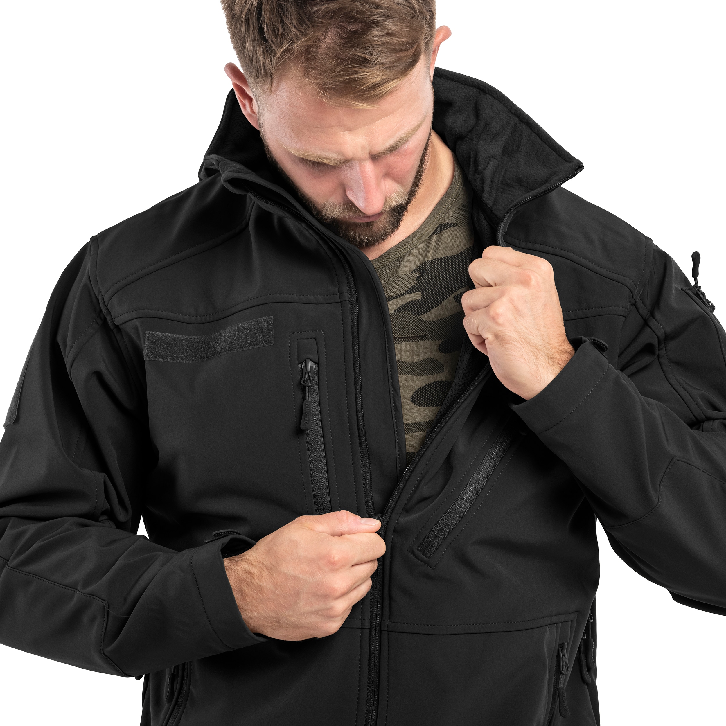 Kurtka Mil-Tec SCU 14 Softshell - Black