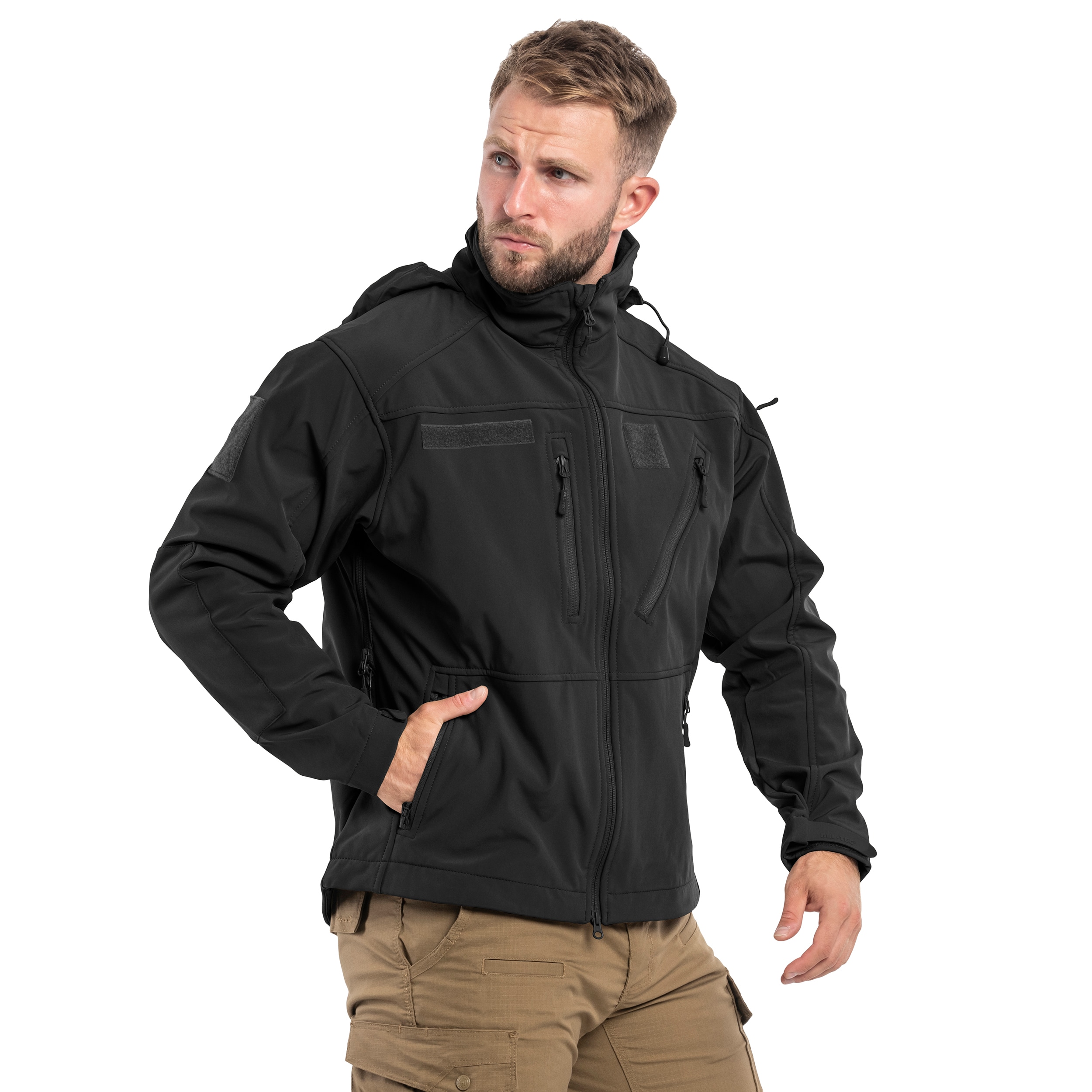 Kurtka Mil-Tec SCU 14 Softshell - Black