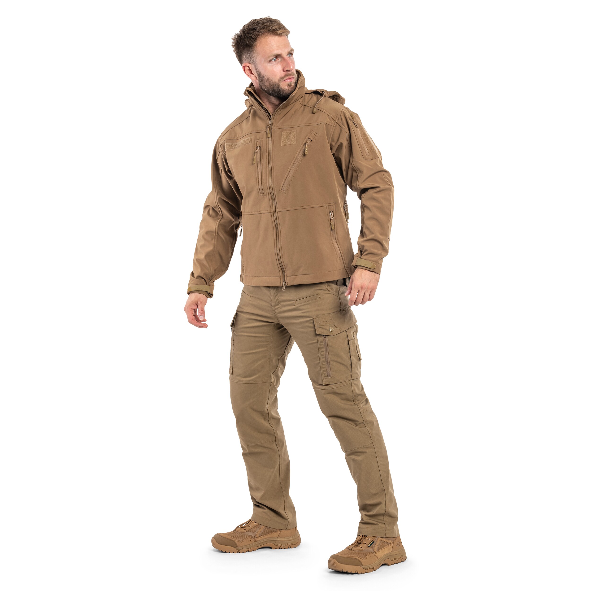 Kurtka Mil-Tec SCU 14 Softshell - Dark Coyote