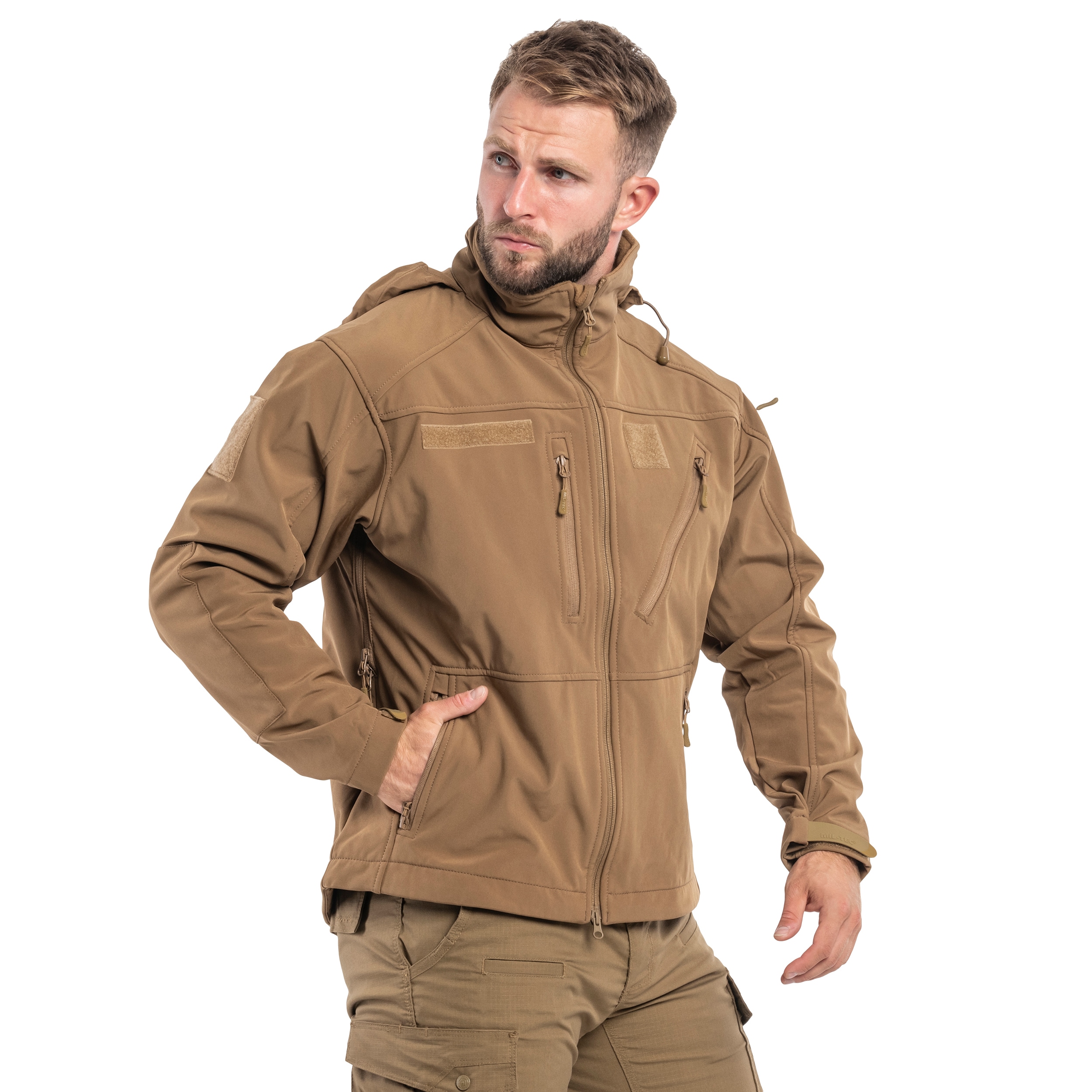 Kurtka Mil-Tec SCU 14 Softshell - Dark Coyote