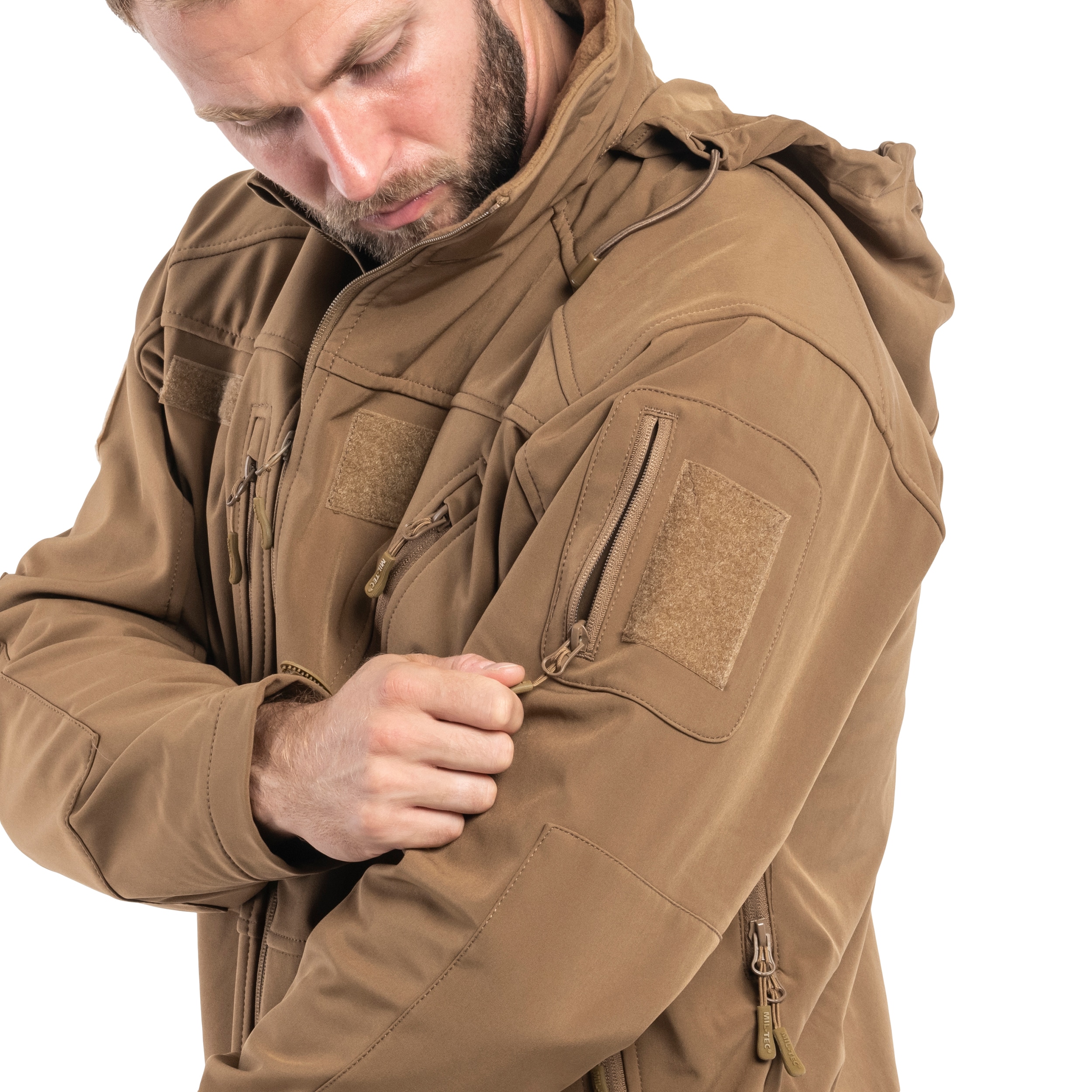 Kurtka Mil-Tec SCU 14 Softshell - Dark Coyote