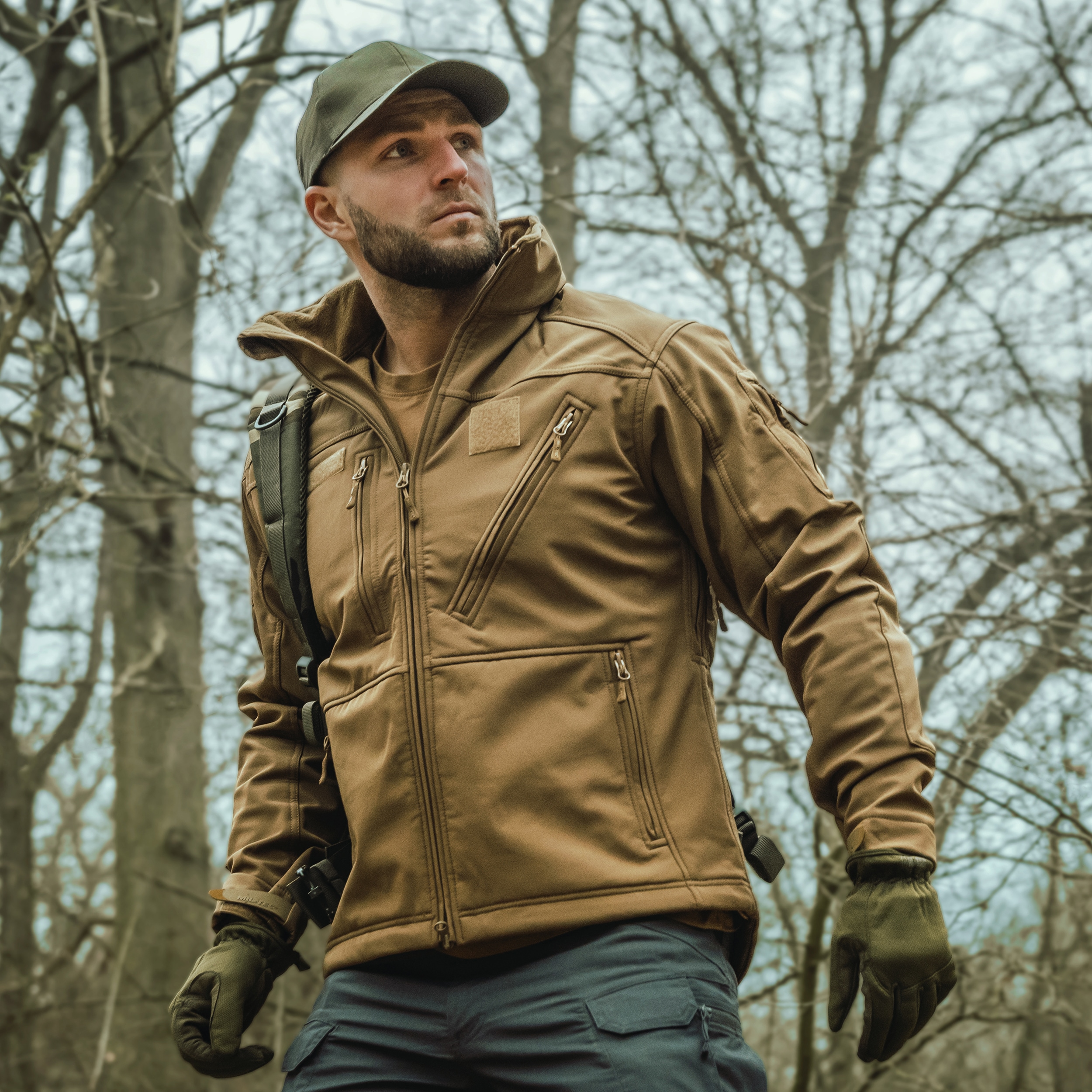 Kurtka Mil-Tec SCU 14 Softshell - Dark Coyote