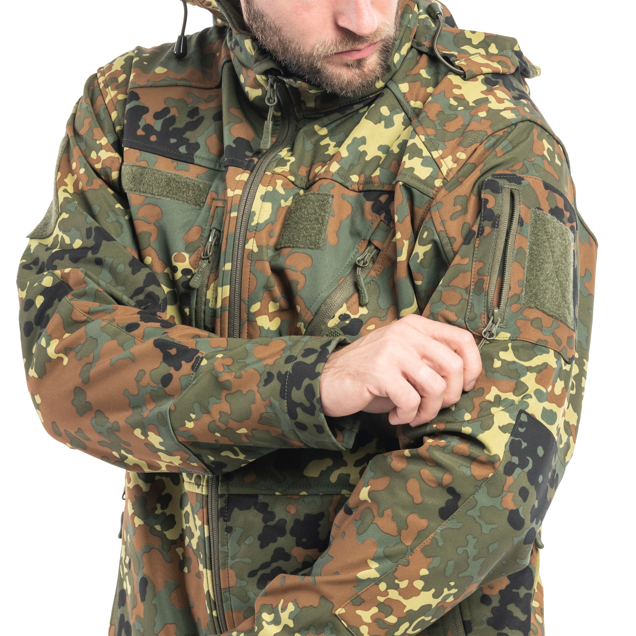 Kurtka Mil-Tec SCU 14 Softshell - Flecktarn