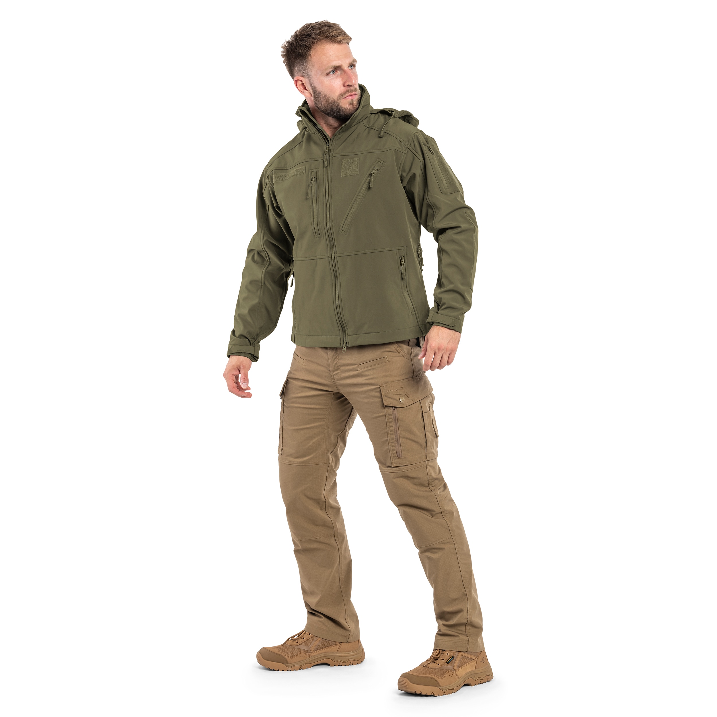 Kurtka Mil-Tec SCU 14 Softshell - Ranger Green