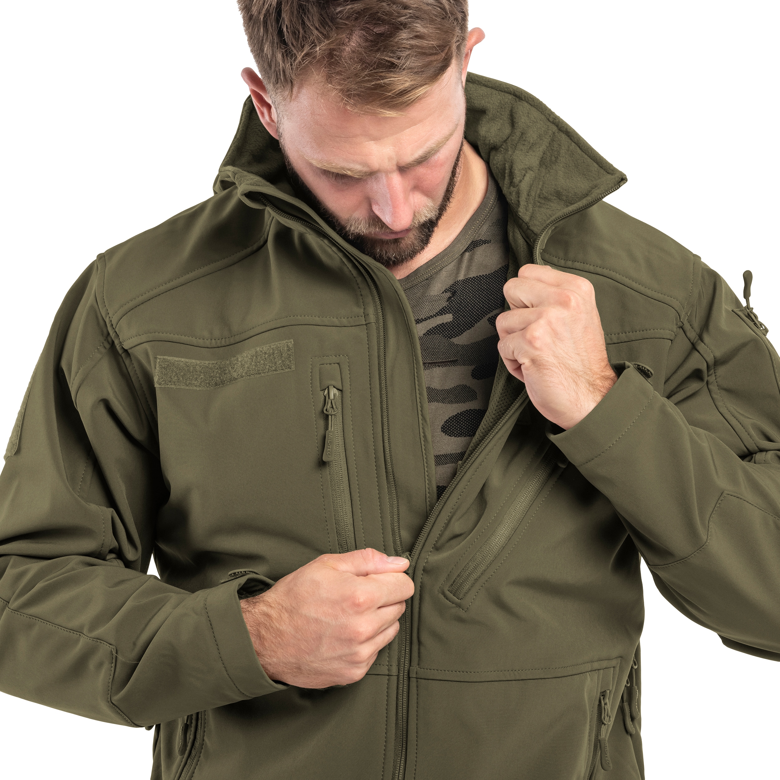 Kurtka Mil-Tec SCU 14 Softshell - Ranger Green
