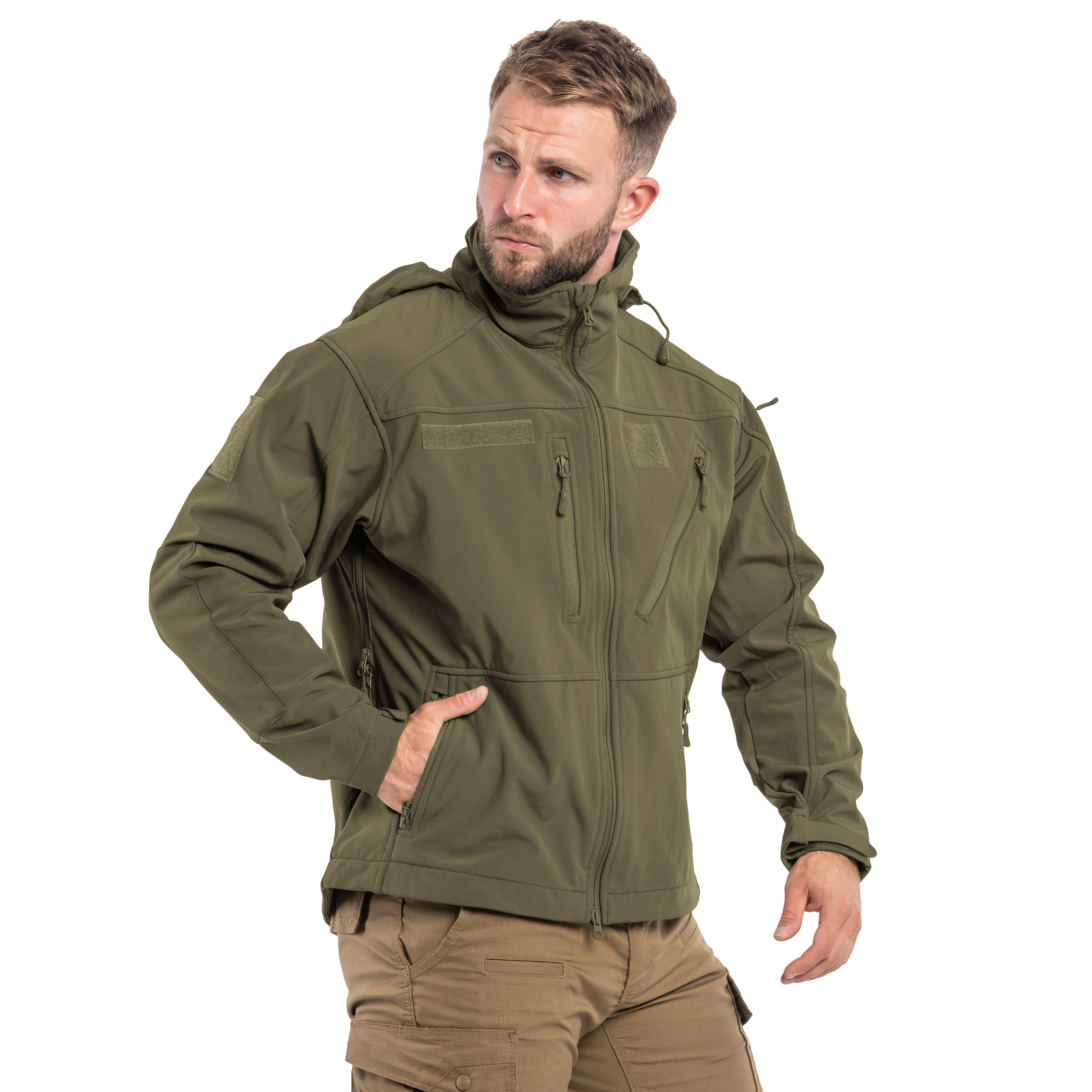 Kurtka Mil-Tec SCU 14 Softshell - Ranger Green