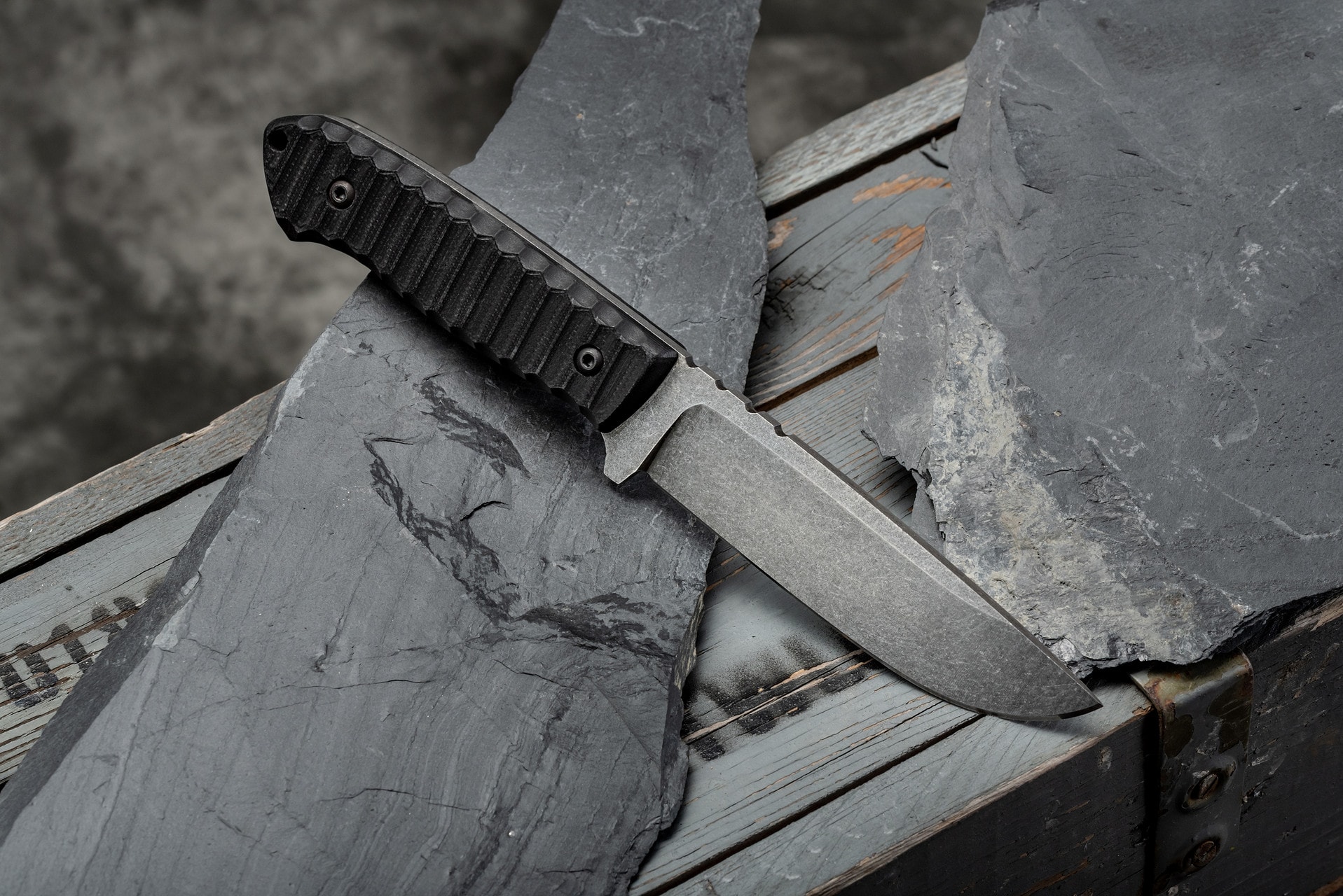 Nóż Za-Pas Ultra Outdoor Stonewash G10 - Black Toxic
